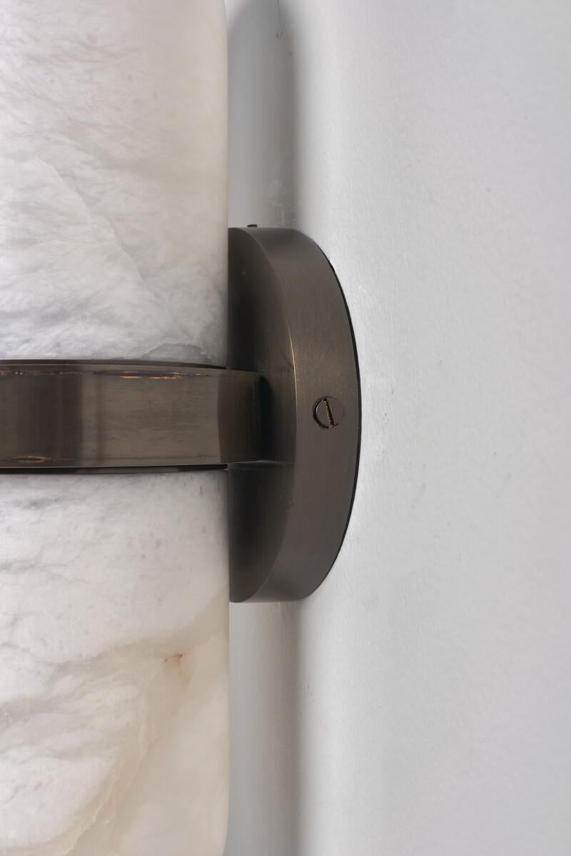 Moderno Coppia di applique in alabastro minimaliste italiane 