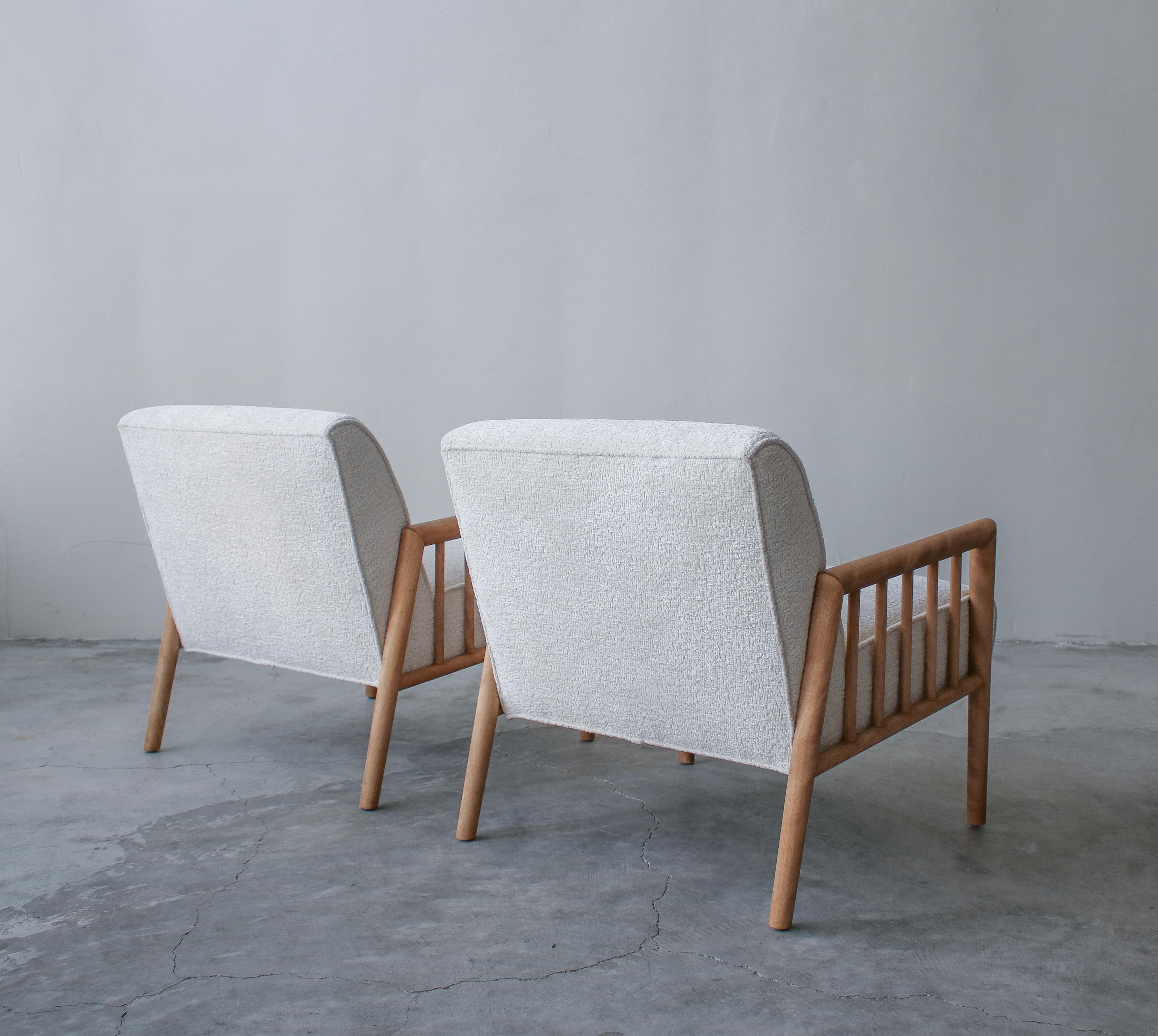 Pair of Minimalist Midcentury Lounge Chairs by Conant Ball 1