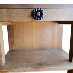 Pair of Minimalist Nightstands by Guillerme & Chambron, France, 1970s