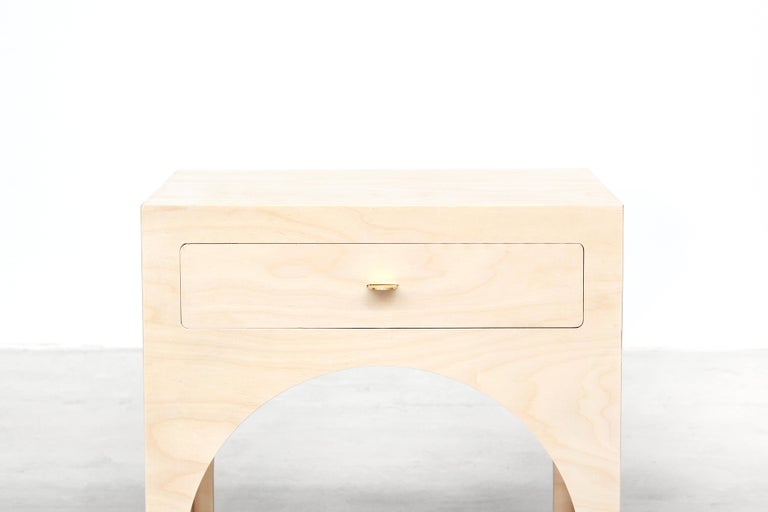 Contemporary Pair of Minimalist Nightstands Consoles Commodes 2 by Atelier Bachmann, 2019 For Sale
