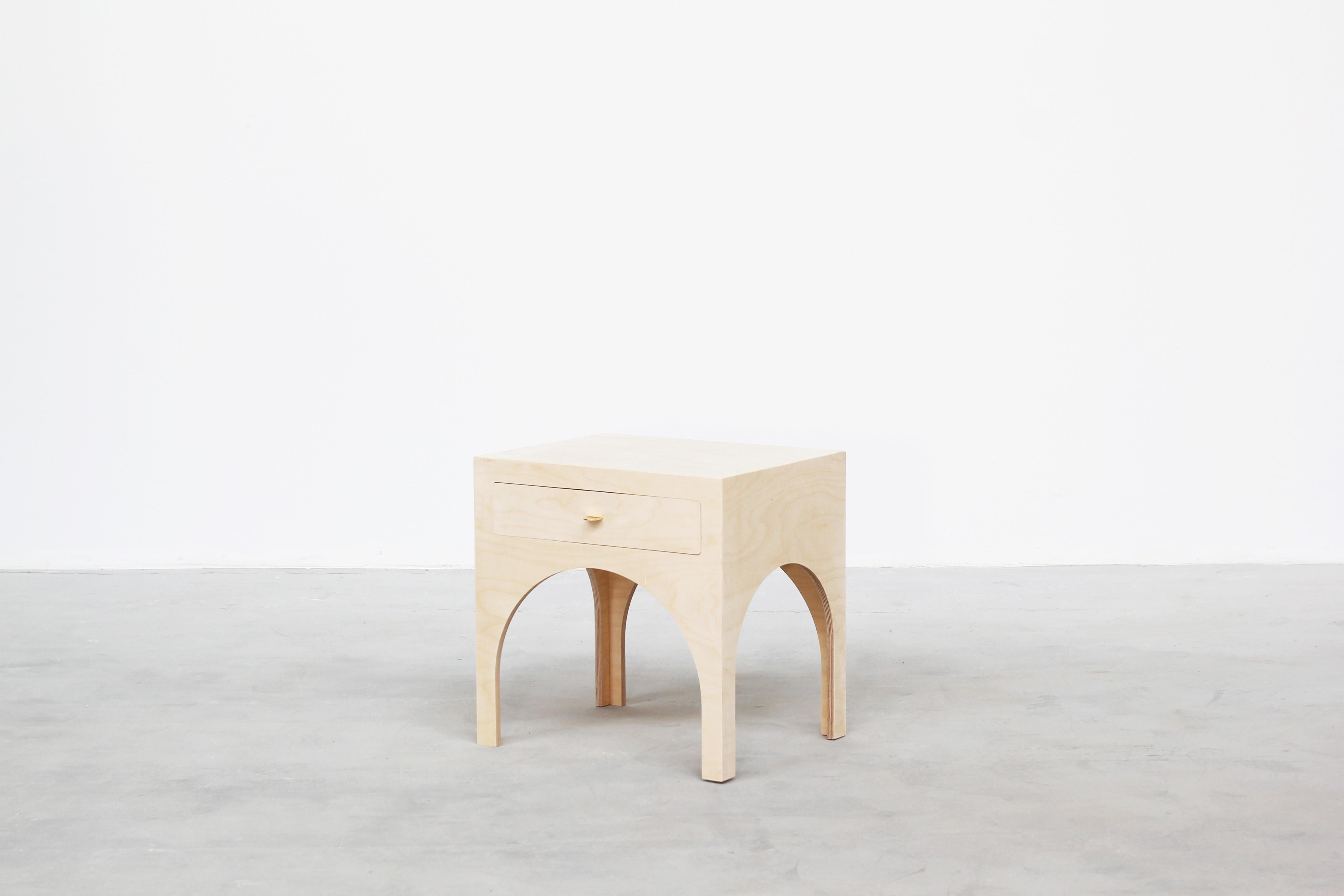 German Pair of Minimalist Nightstands Consoles Commodes by Atelier Bachmann, 2019