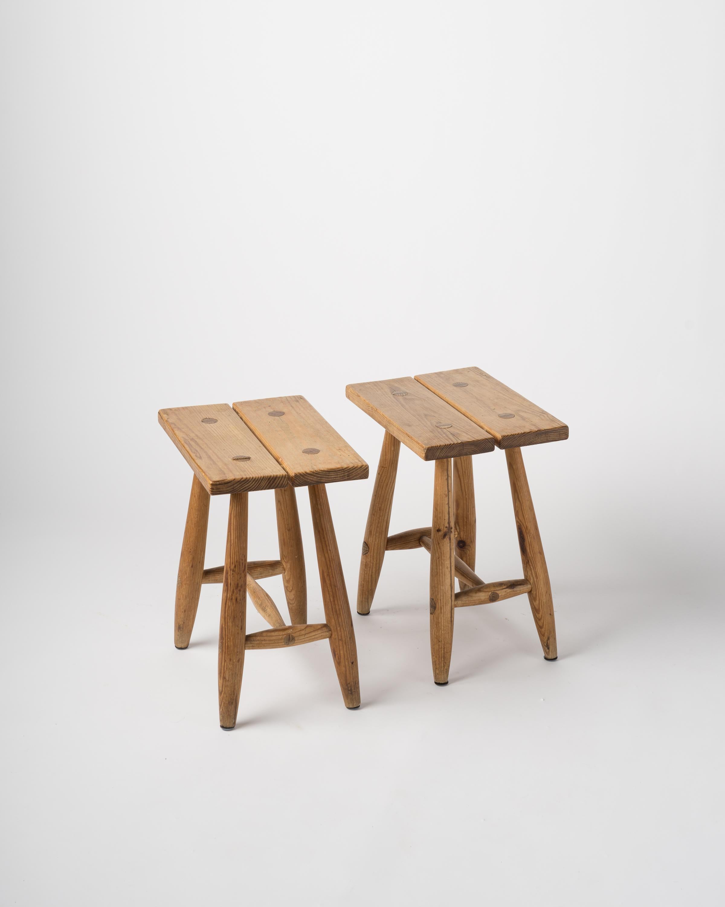 In the style of Pierre Gautier Delaye
Four legs.
Both stools are sturdy.
These stools will ship from France
Price does not include shipping nor possible customs related charges.
