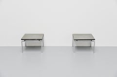 Pair of Minimalist Slate Side Tables, Denmark, 1960
