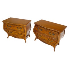 Pair of Mint Century Furniture Bombe French Provincial Night Stands Chests MINT!