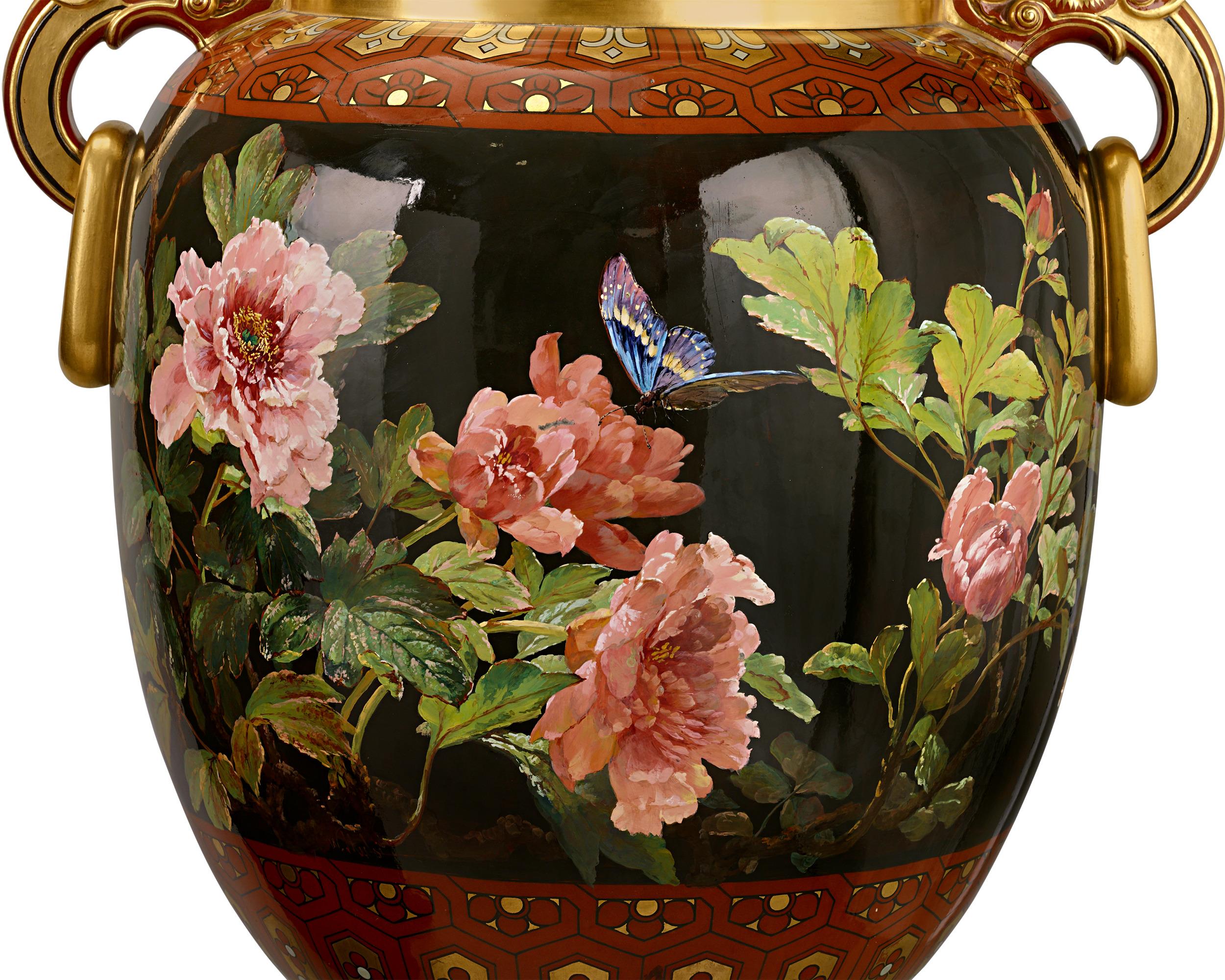 Paar Minton Ausstellungsvasen im Angebot 1
