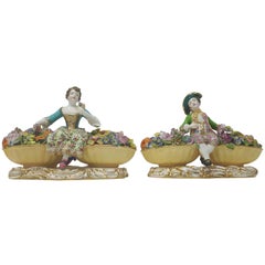 Pair of Minton Flower Sellers