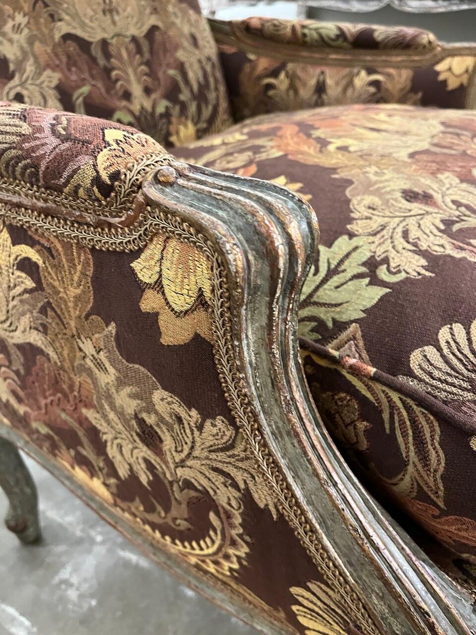 Paire de chaises Minton-Spidell de style Louis XV Bergere en vente 2