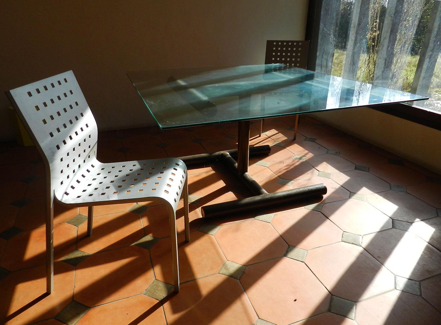 Aluminum Pair of Mirandolina Chairs for Zanotta No 2068 by Pietro Arosio Italy circa 1993 For Sale
