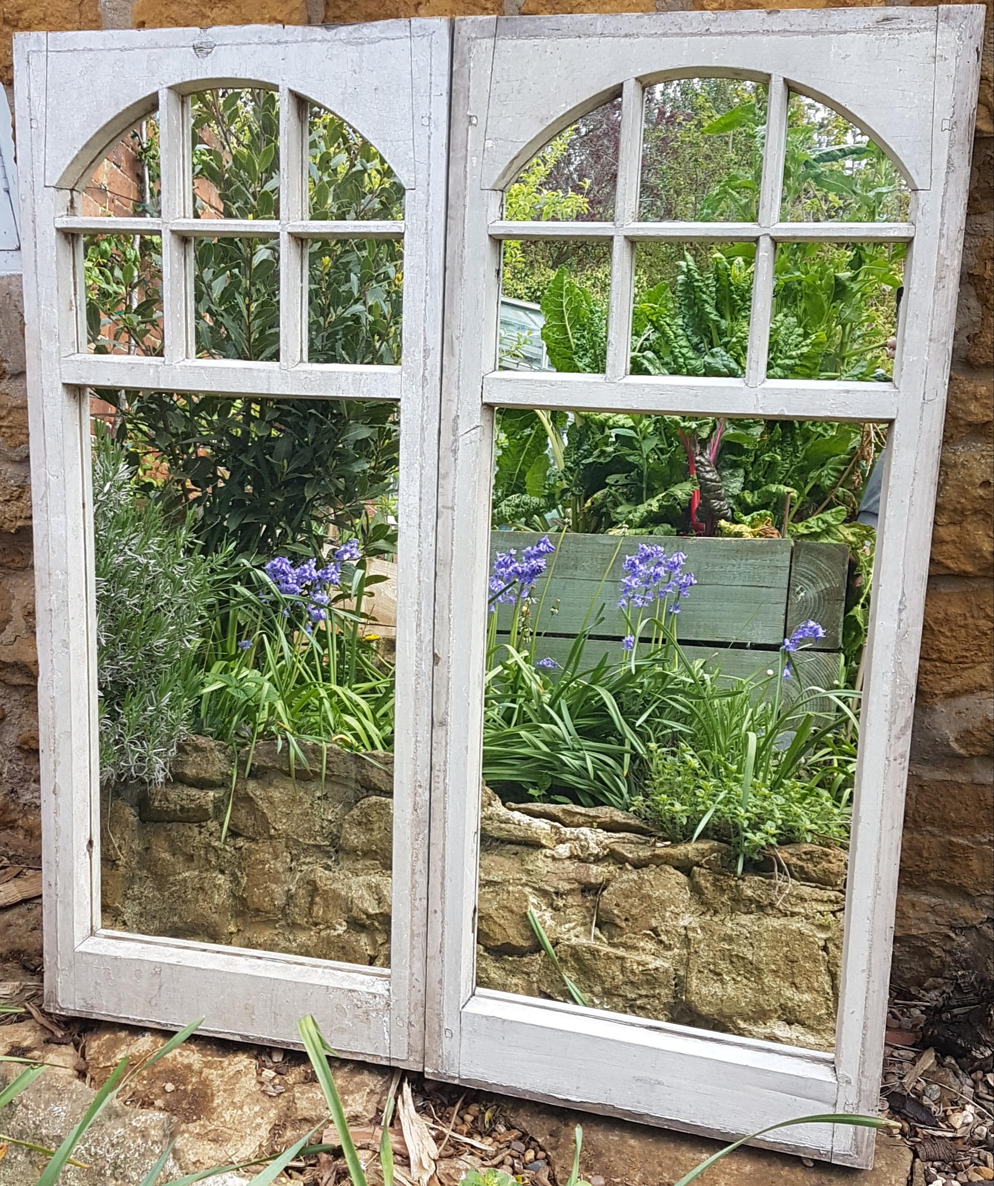 Pair of Mirrored Edwardian Sunroom Frames For Sale 1