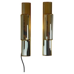 Coppia di lampade a specchio di Deknudt, anni '80