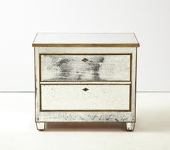 Pair of Mirrored Two Drawer Chests