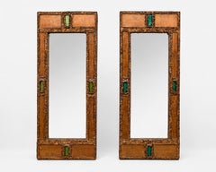 Pair of mirrors by Irena Jaworska, Paris, France, circa 1960