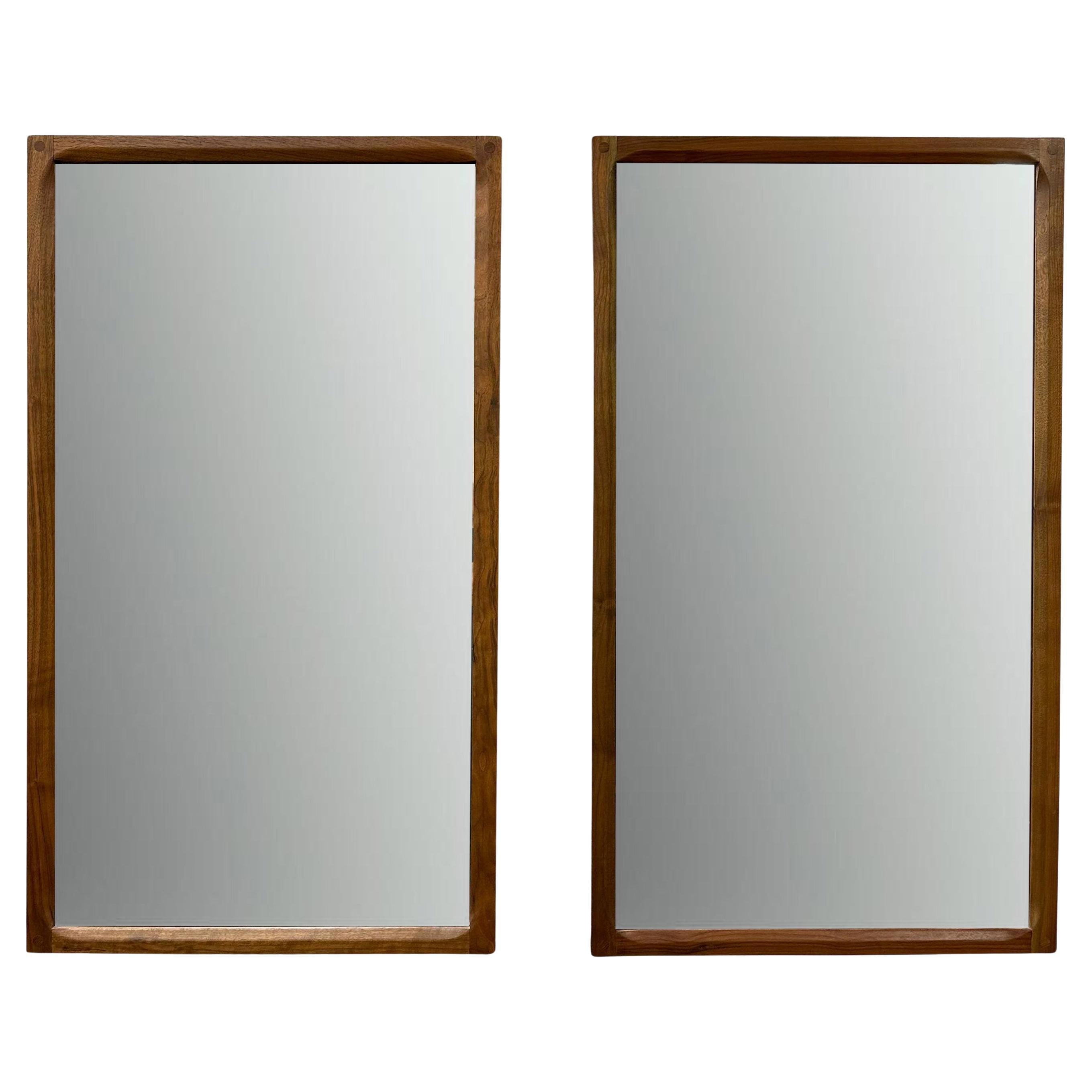 Pair of Mirrors by Kai Krisitansen for Aksel Kjersgaard, Model No. 166