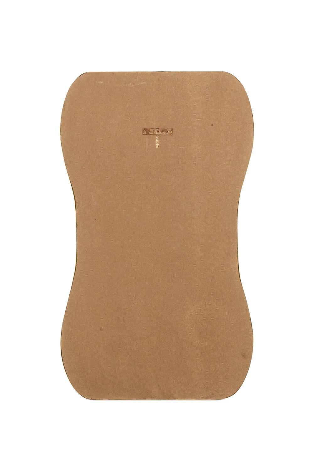 Gio Ponti, dans le style de.

Paire de miroirs entourés d'une baguette en laiton doré.

Œuvre italienne réalisée vers 1970.

Dimensions : H 112 x L 66 cm

Référence : LS6350859M

Possibilité d'acheter un miroir seul. Contactez-nous pour connaître le