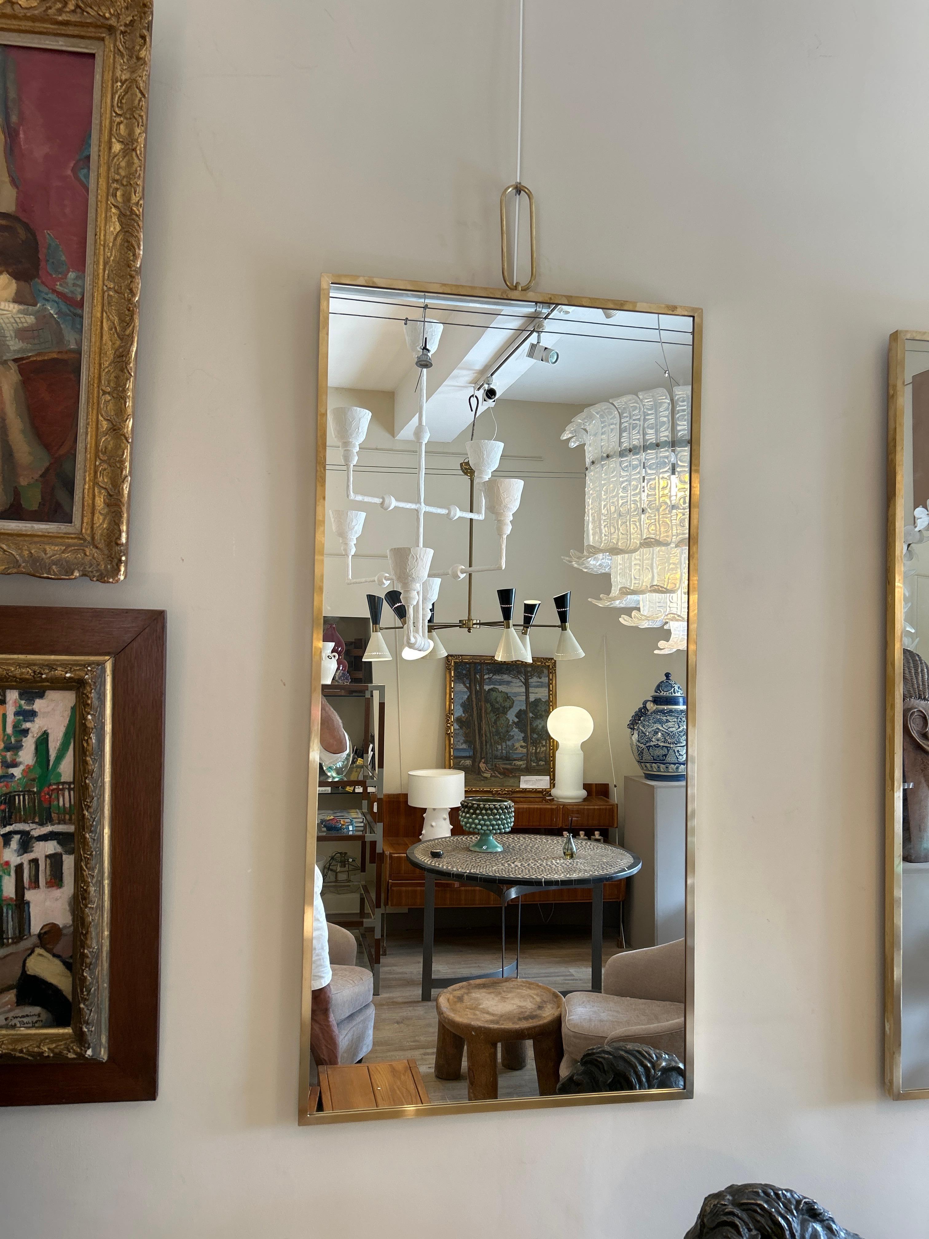 Paire de miroirs, moderniste du milieu du siècle en vente 3