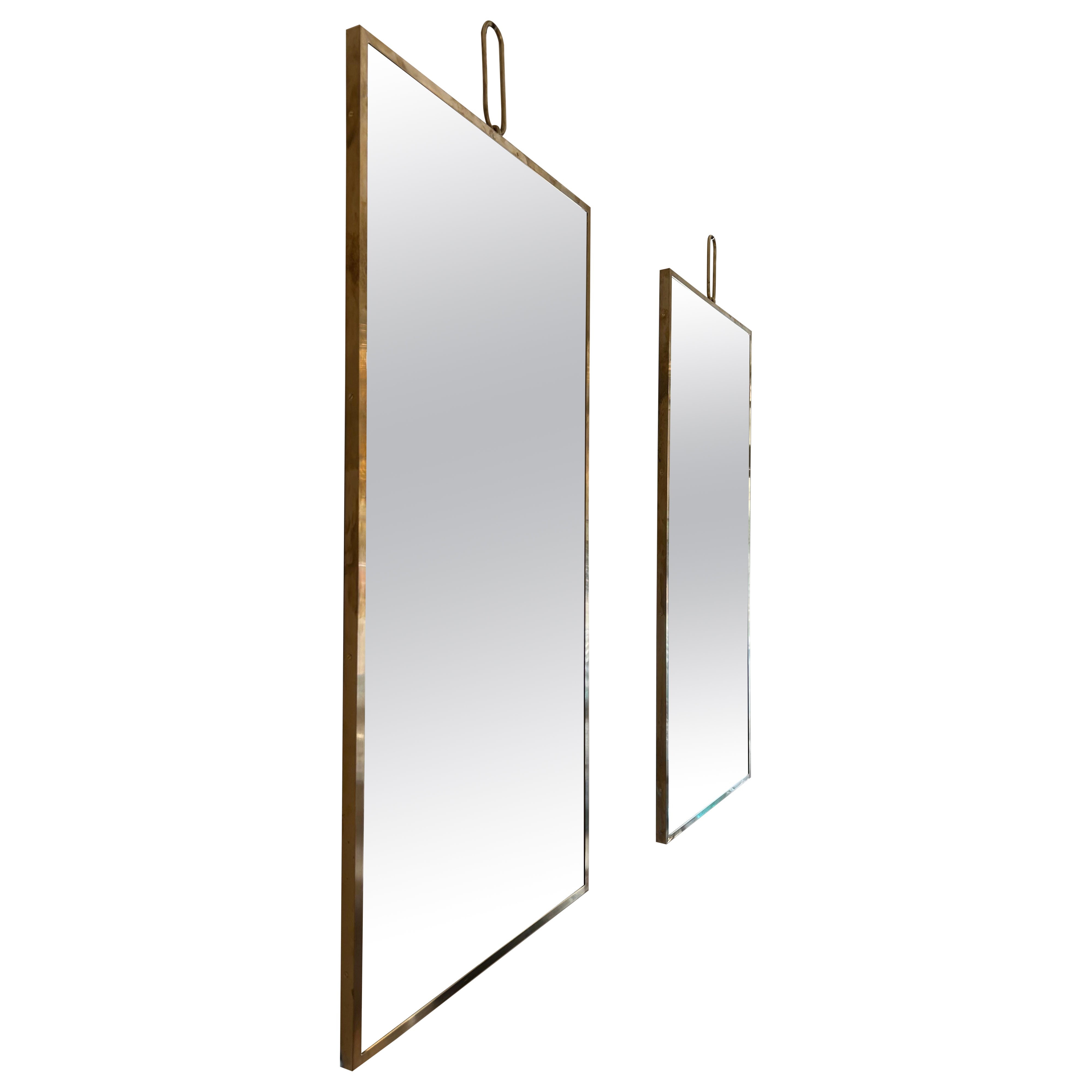 Paire de miroirs, moderniste du milieu du siècle en vente