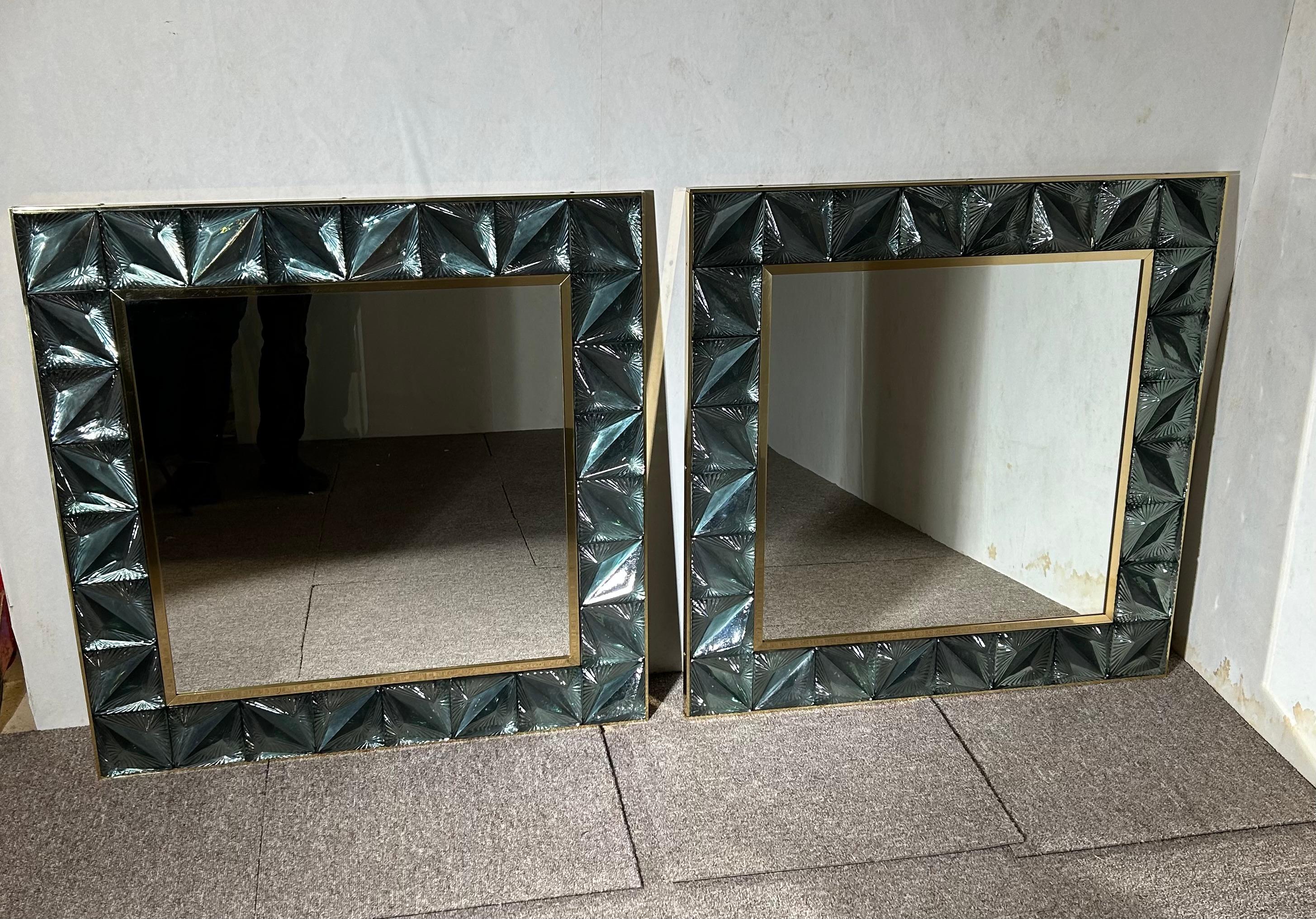 italien Pair of Mirrors, Murano, Venice en vente
