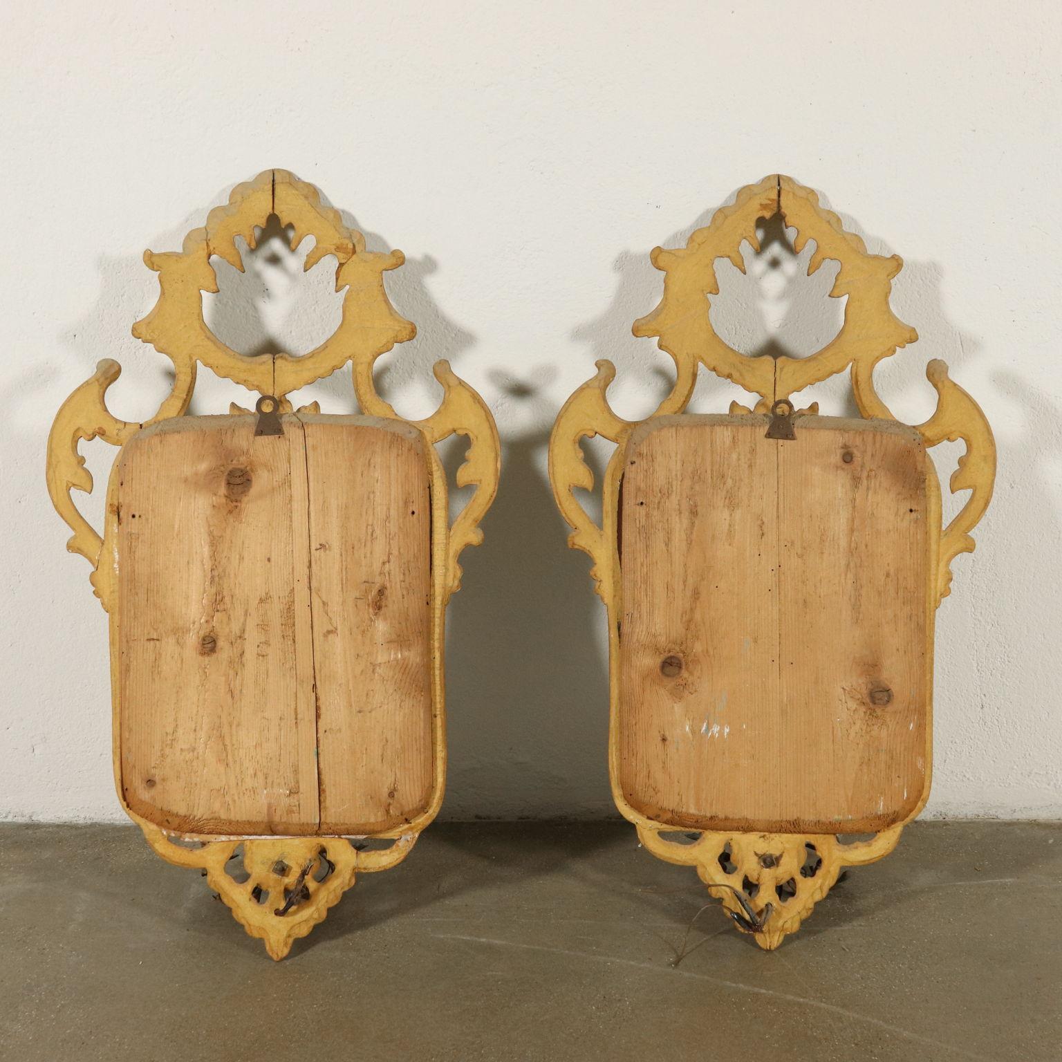 Pair of Mirrors Rococo, Italy, Mid-19th Century 4