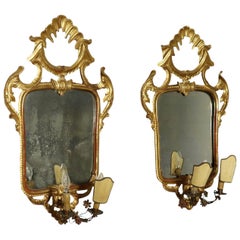 Antique Pair of Mirrors Rococo, Italy, Mid-19th Century