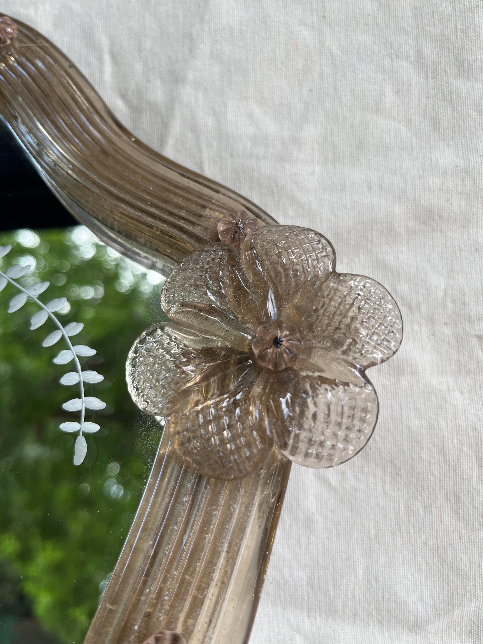 Paire de miroirs avec appliques à deux lumières, 19ème siècle Venise en vente 4