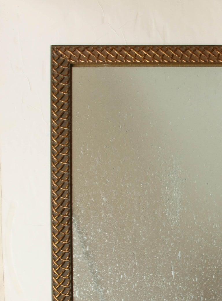 American Pair of Mirrors with Wavy Glass For Sale