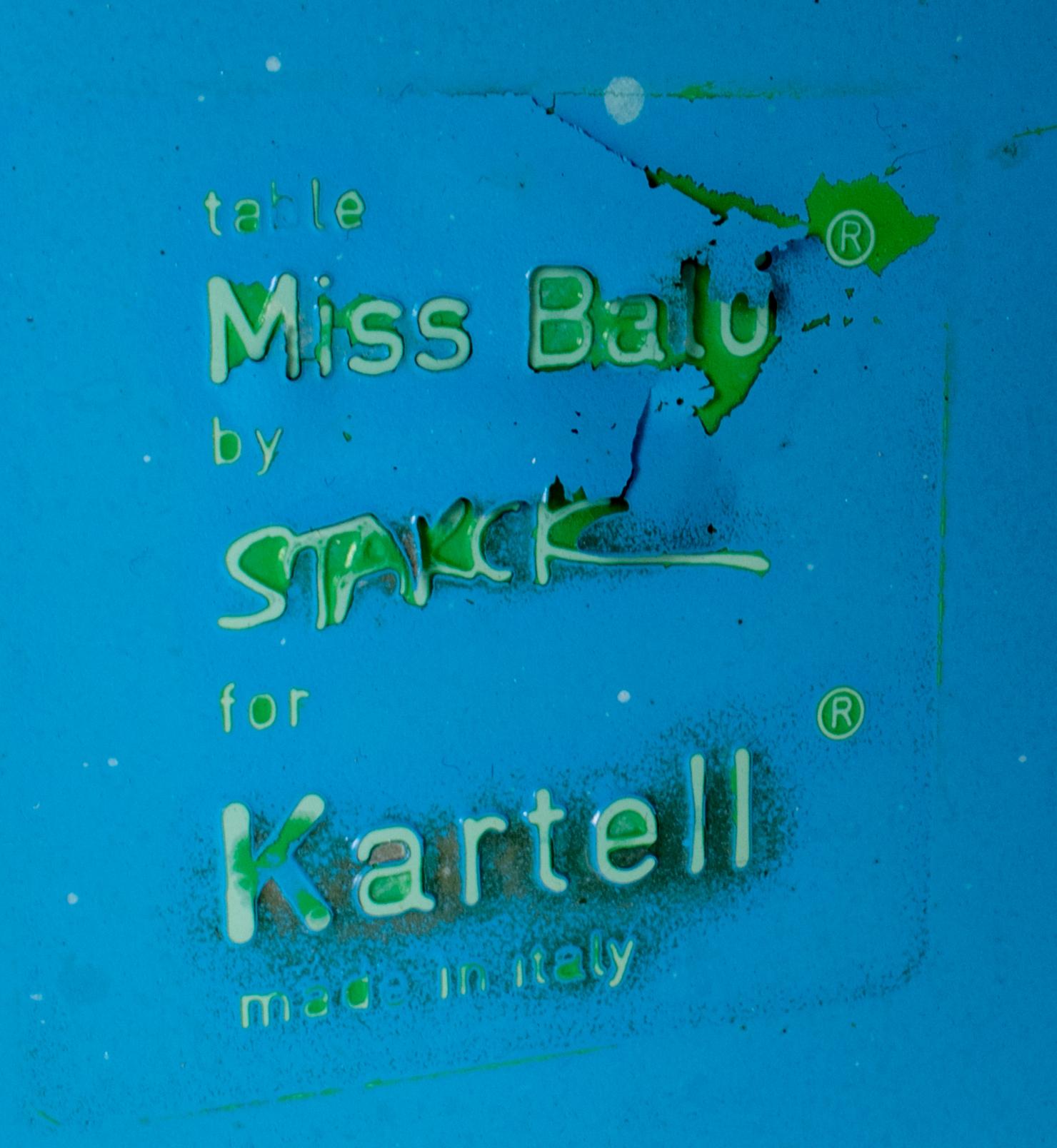 Plastique Paire de tables « Miss Bal » de Philippe Starck pour Kartell en vente