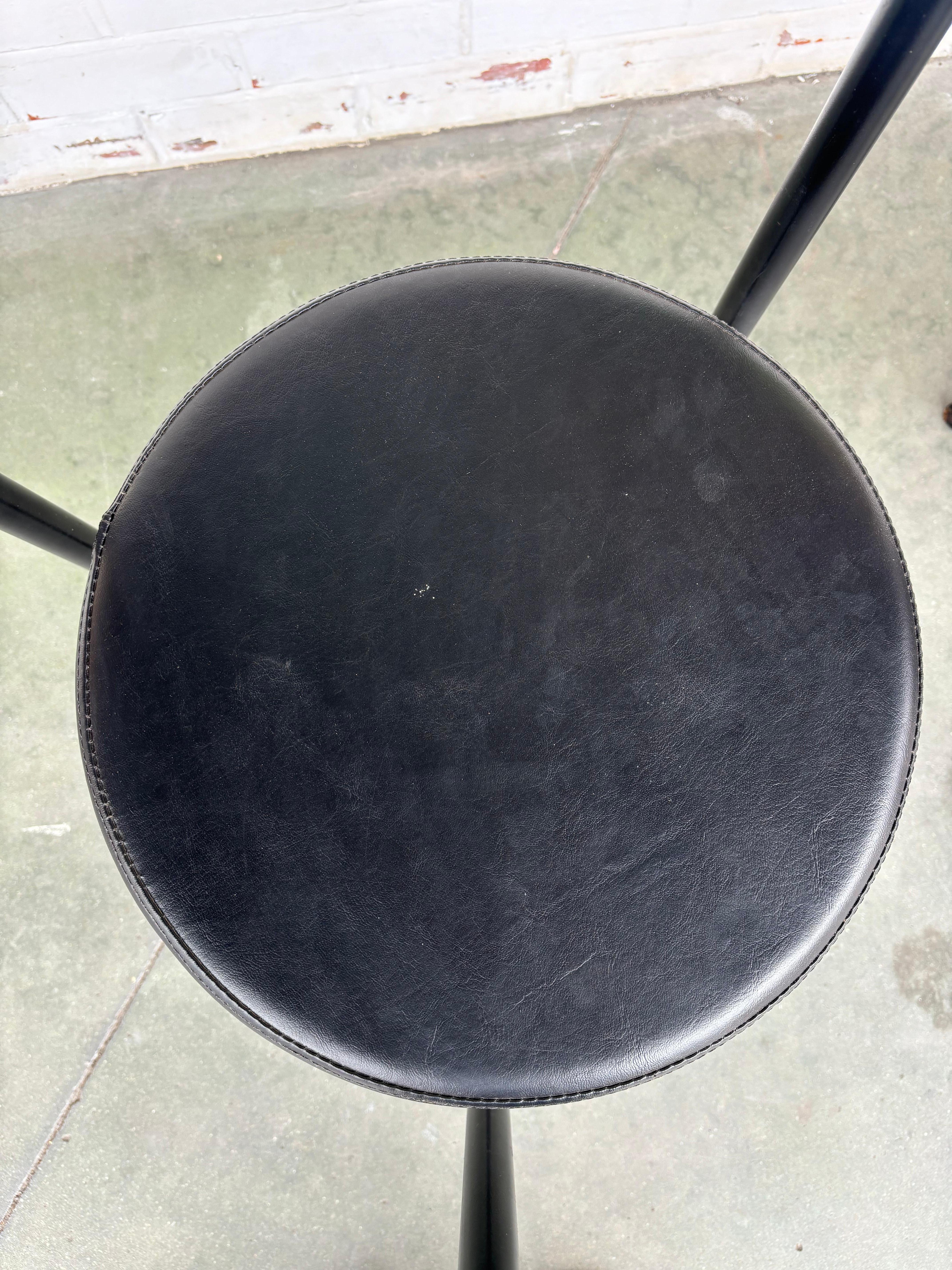 Leather Pair of miss dorn chair by Philippe Starck For Sale