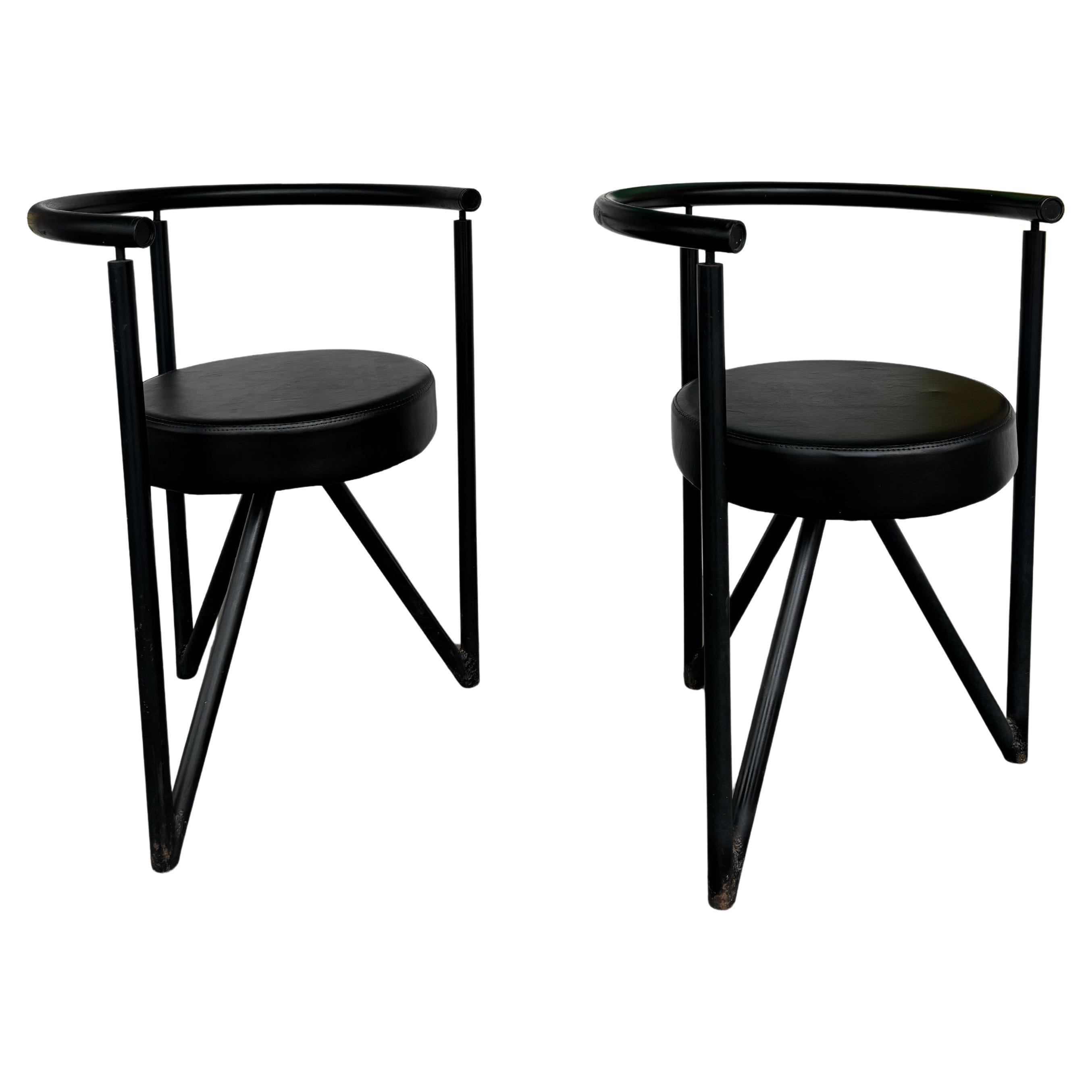 Pair of miss dorn chair by Philippe Starck