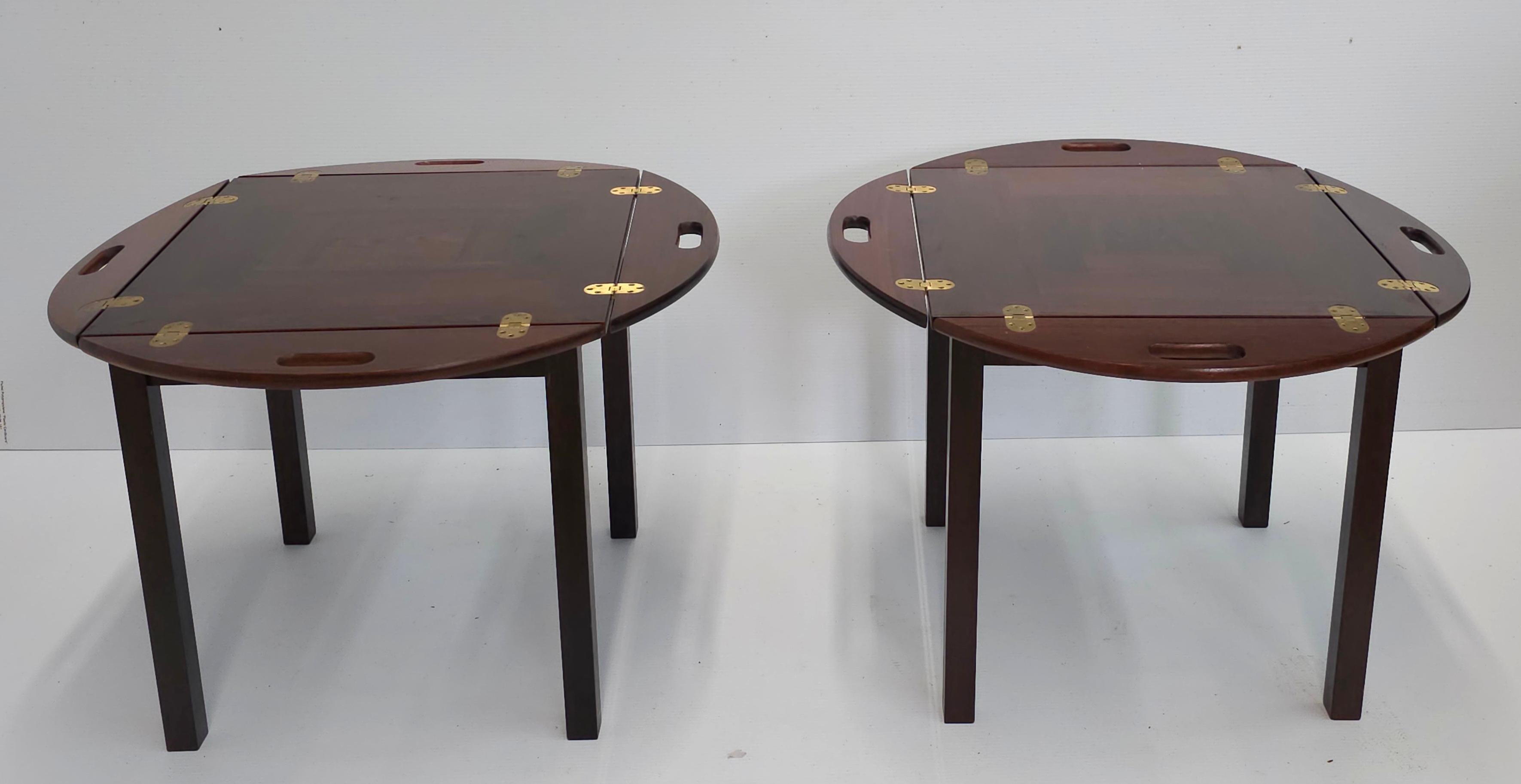 Danois Paire de tables d'appoint danoises modernes Mobelfabrikken APS en bois de rose avec plateau en vente