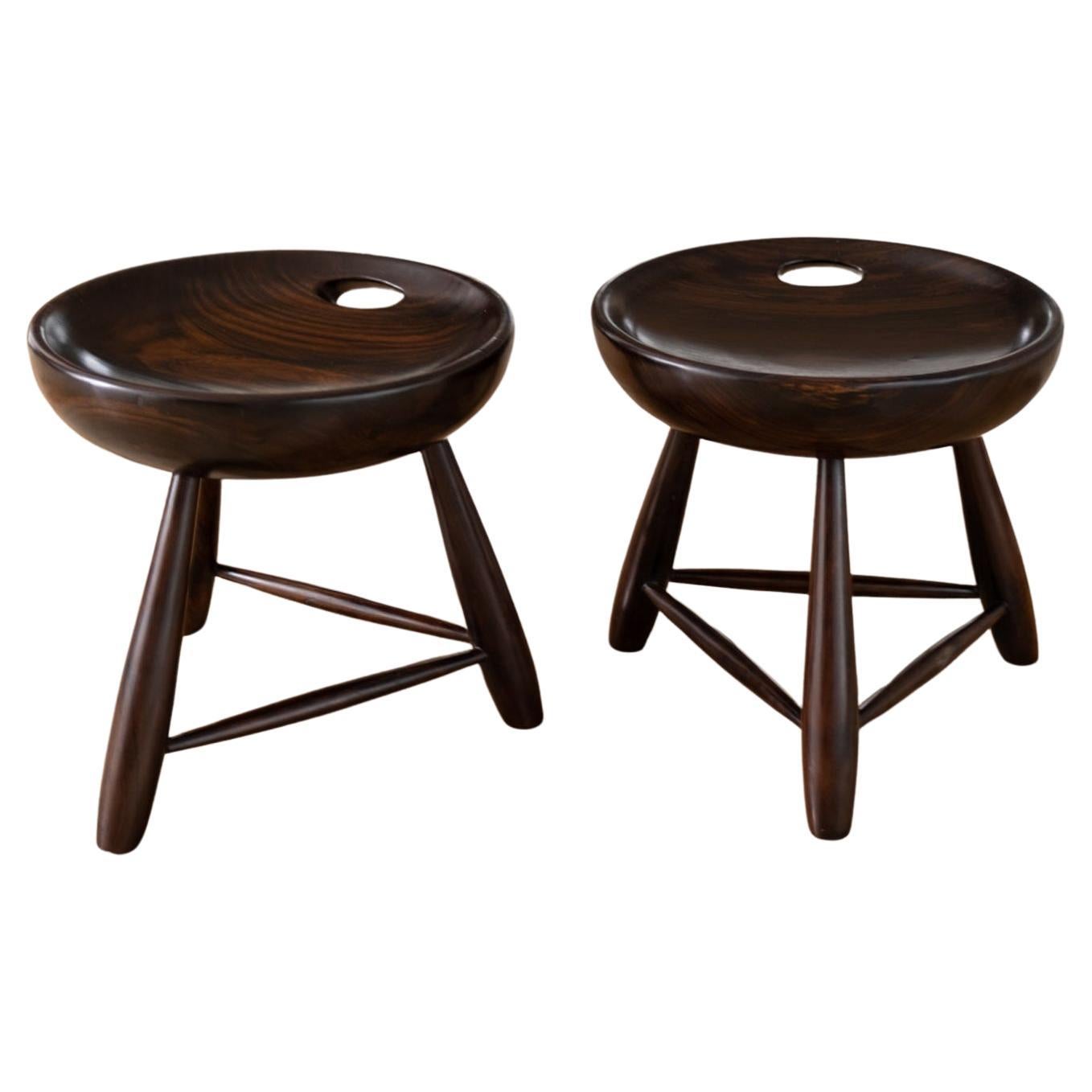 Pair of Mocho Stools by Sergio Rodrigues, Brazil 1958