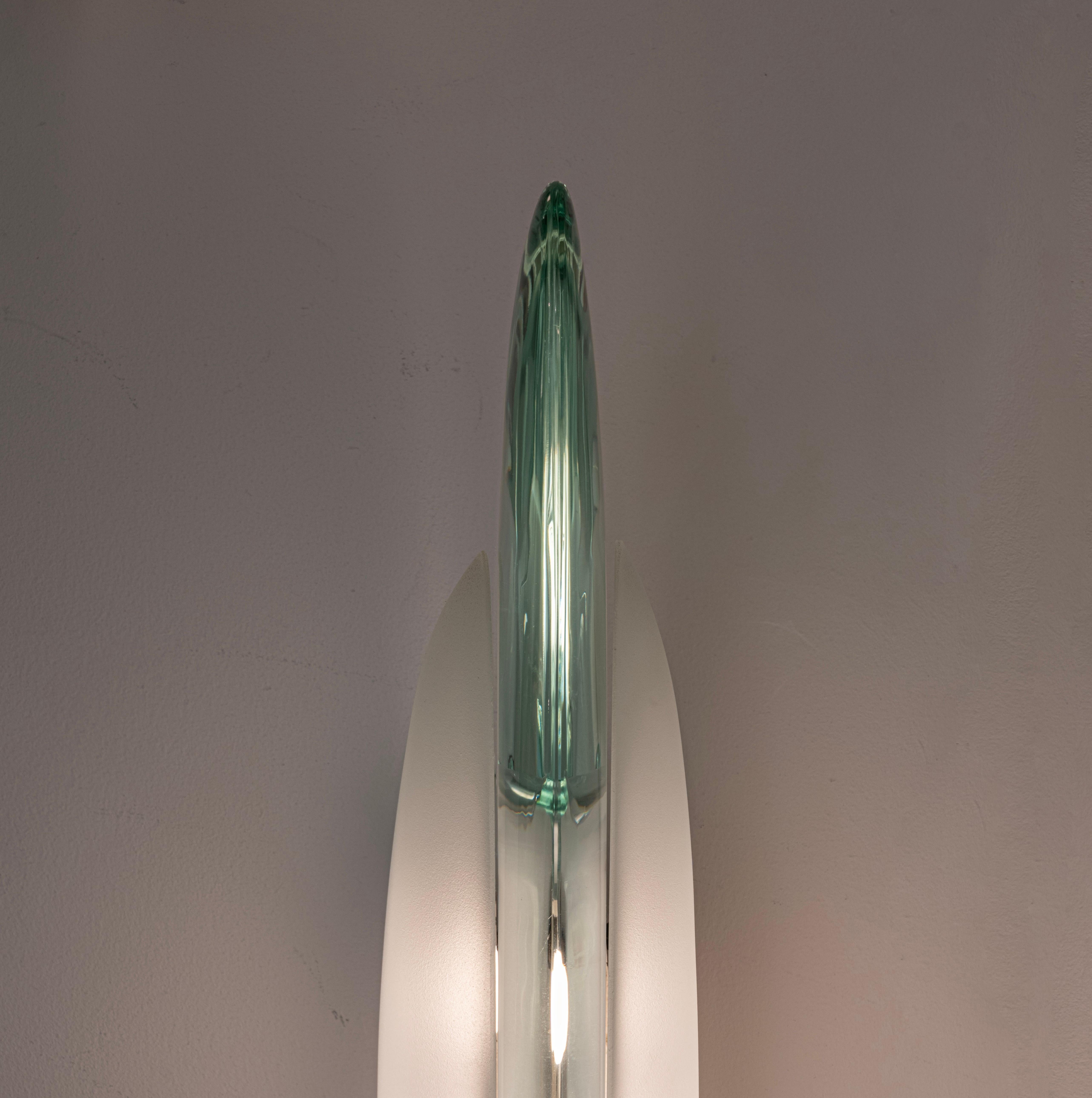 Paire d'appliques en verre Mod. 1552 de Max Ingrand pour Fontana Arte, Italie, vers 1956 en vente 2