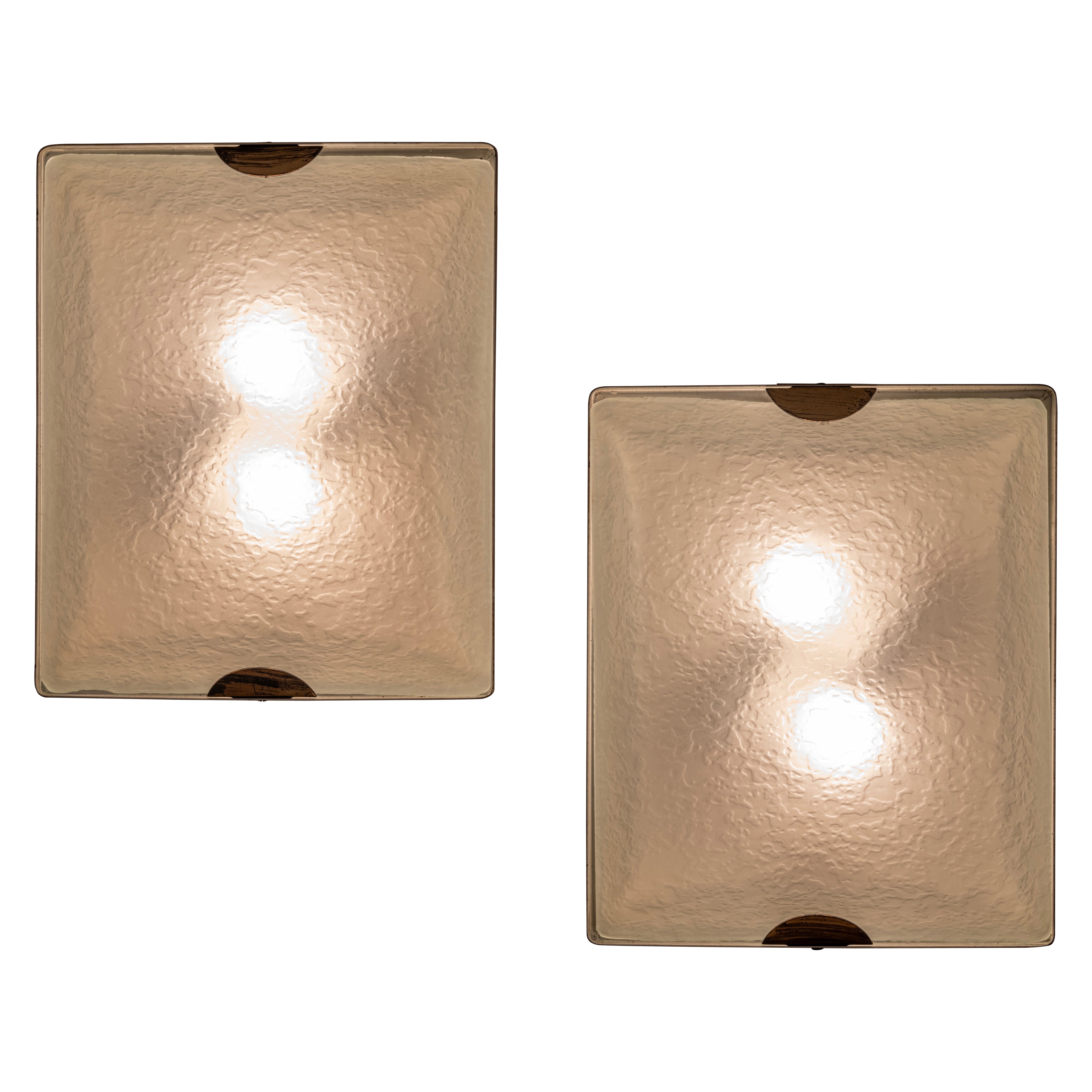 Pair of Mod. 1938 Appliques by Pietro Chiesa for Fontana Arte, Italy, c.1950