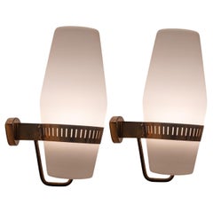 Pair of Mod. 2078 Appliques by Bruno Gatta for Stilnovo, Italy, c.1959