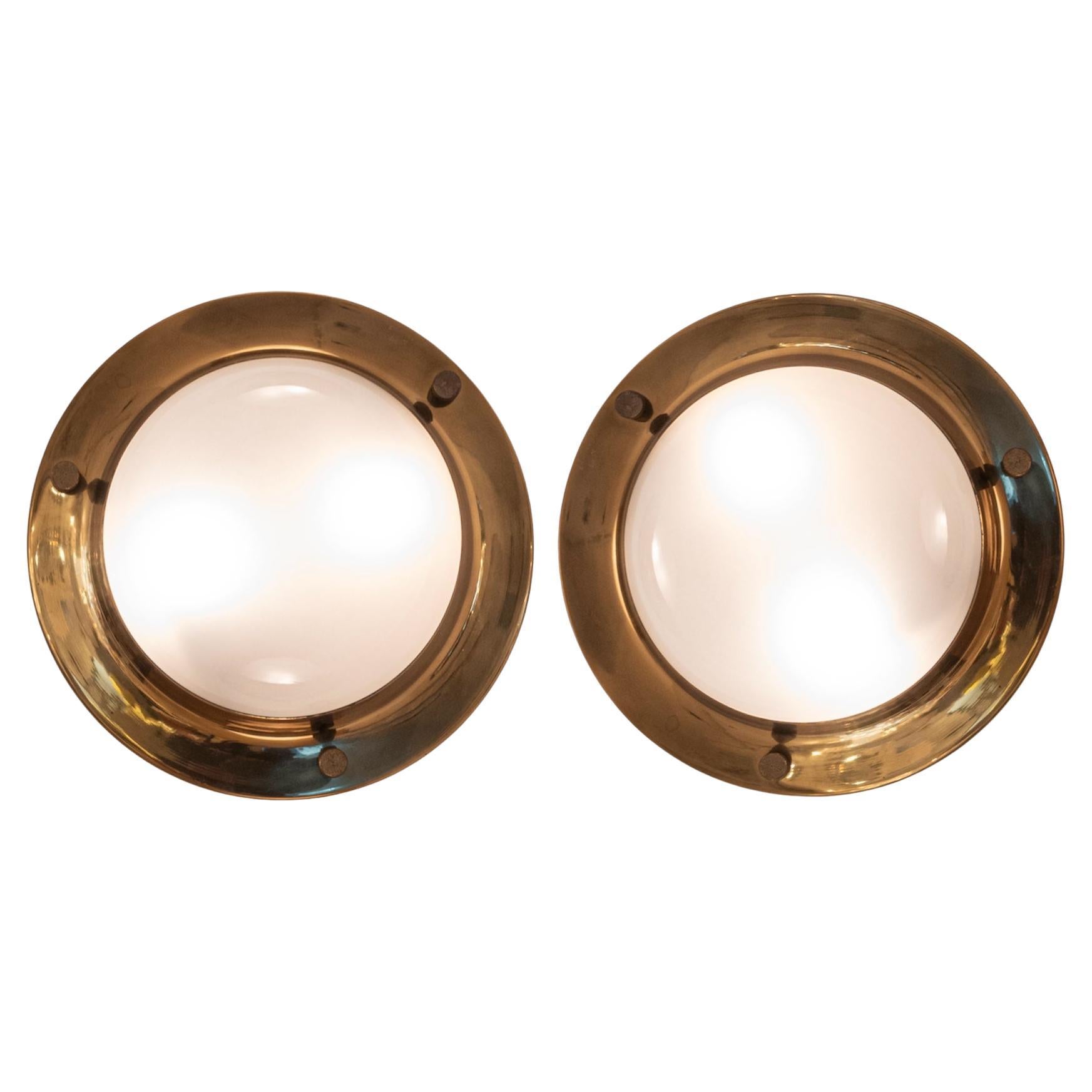 Pair of Mod. LSP6 Tommi Appliques by Luigi Caccia Dominioni for Azucena, c.1965 en vente