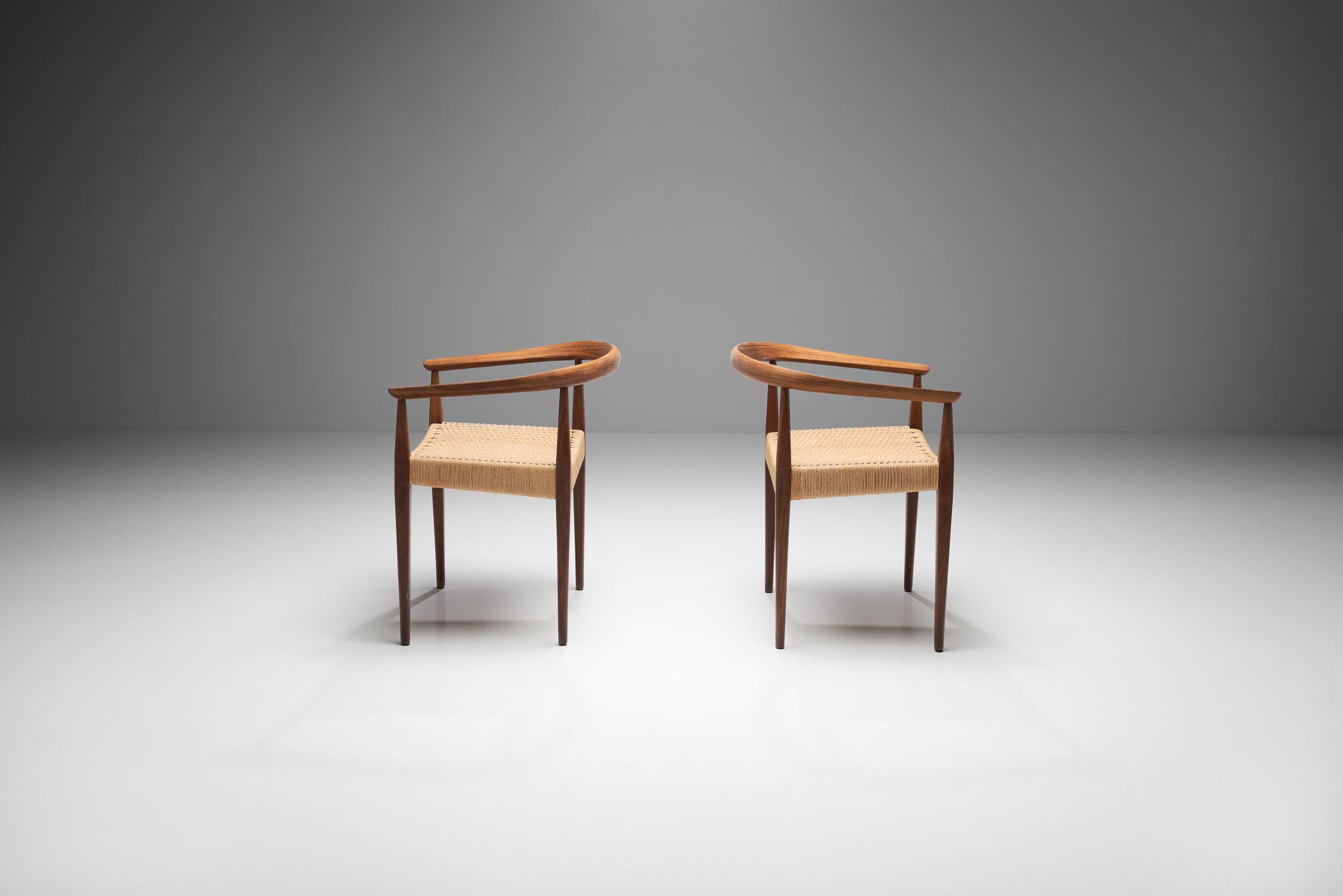 Paar Sessel „Modell 113“ von Nanna Ditzel, Dänemark, 1955 (Skandinavische Moderne)
