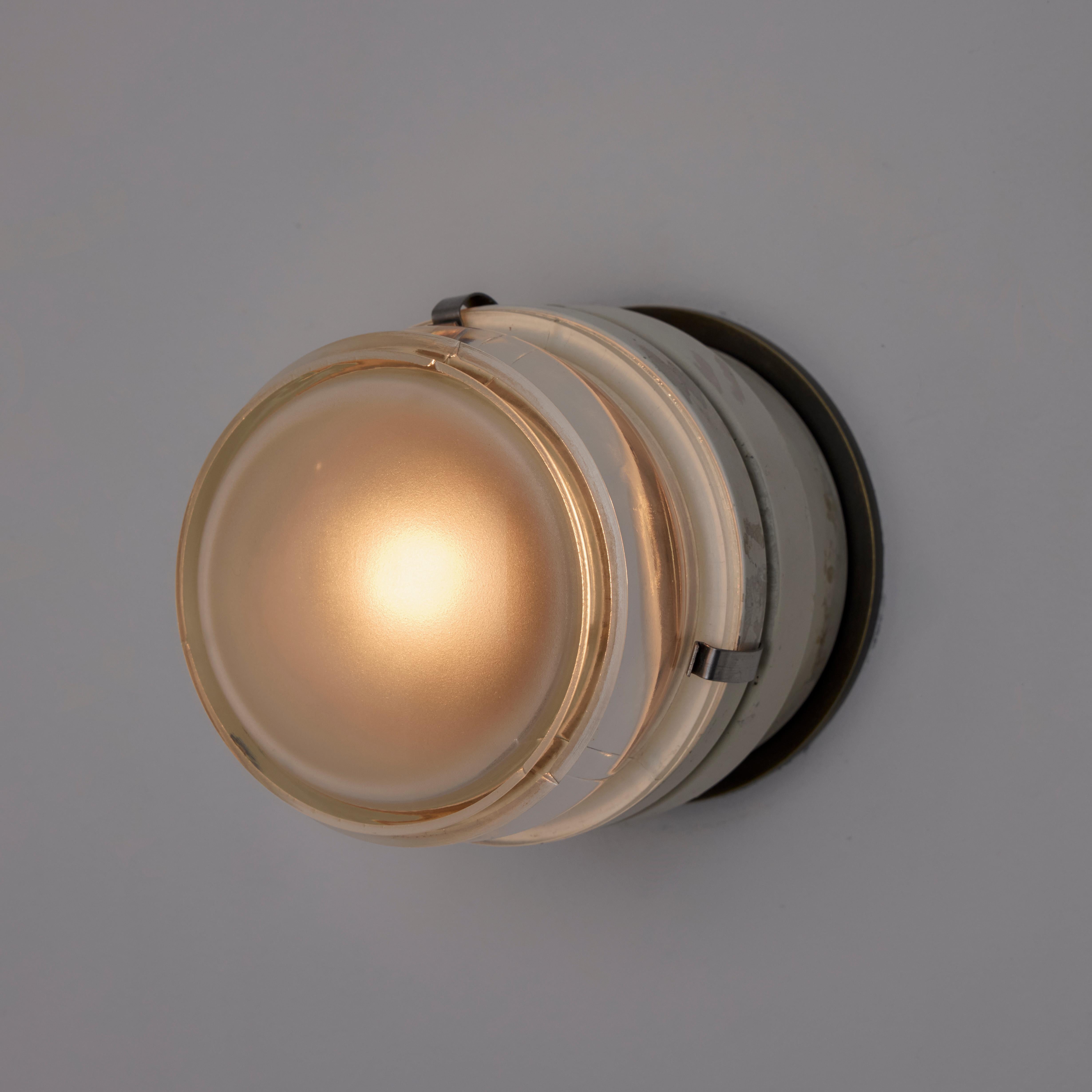 Pair of Model 1148 Fresnel Wall/Ceiling Lights by Joe Colombo for O-Luce For Sale 3