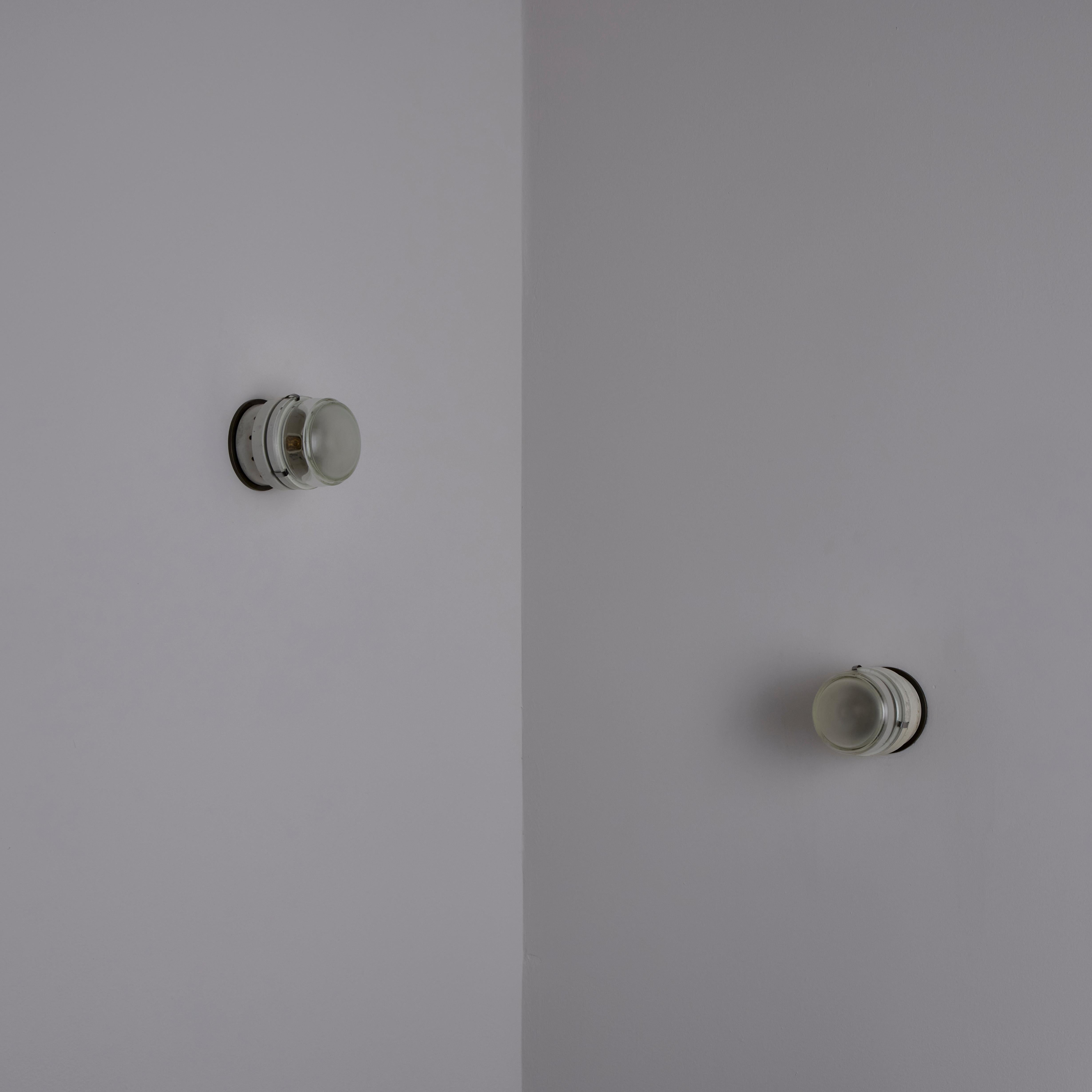 Pair of Model 1148 Fresnel Wall/Ceiling Lights by Joe Colombo for O-Luce For Sale 5