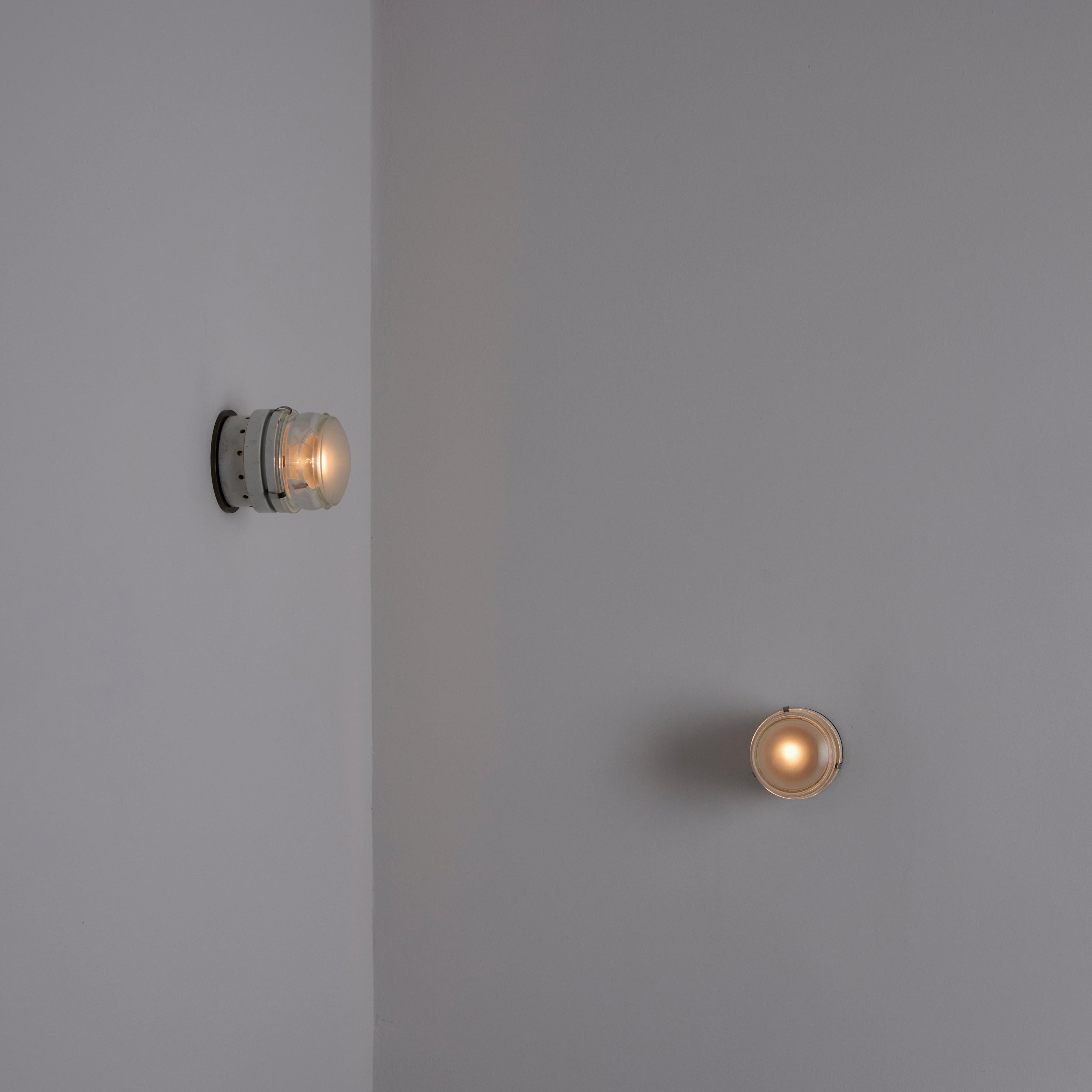 Pair of Model 1148 Fresnel Wall/Ceiling Lights by Joe Colombo for O-Luce For Sale 6