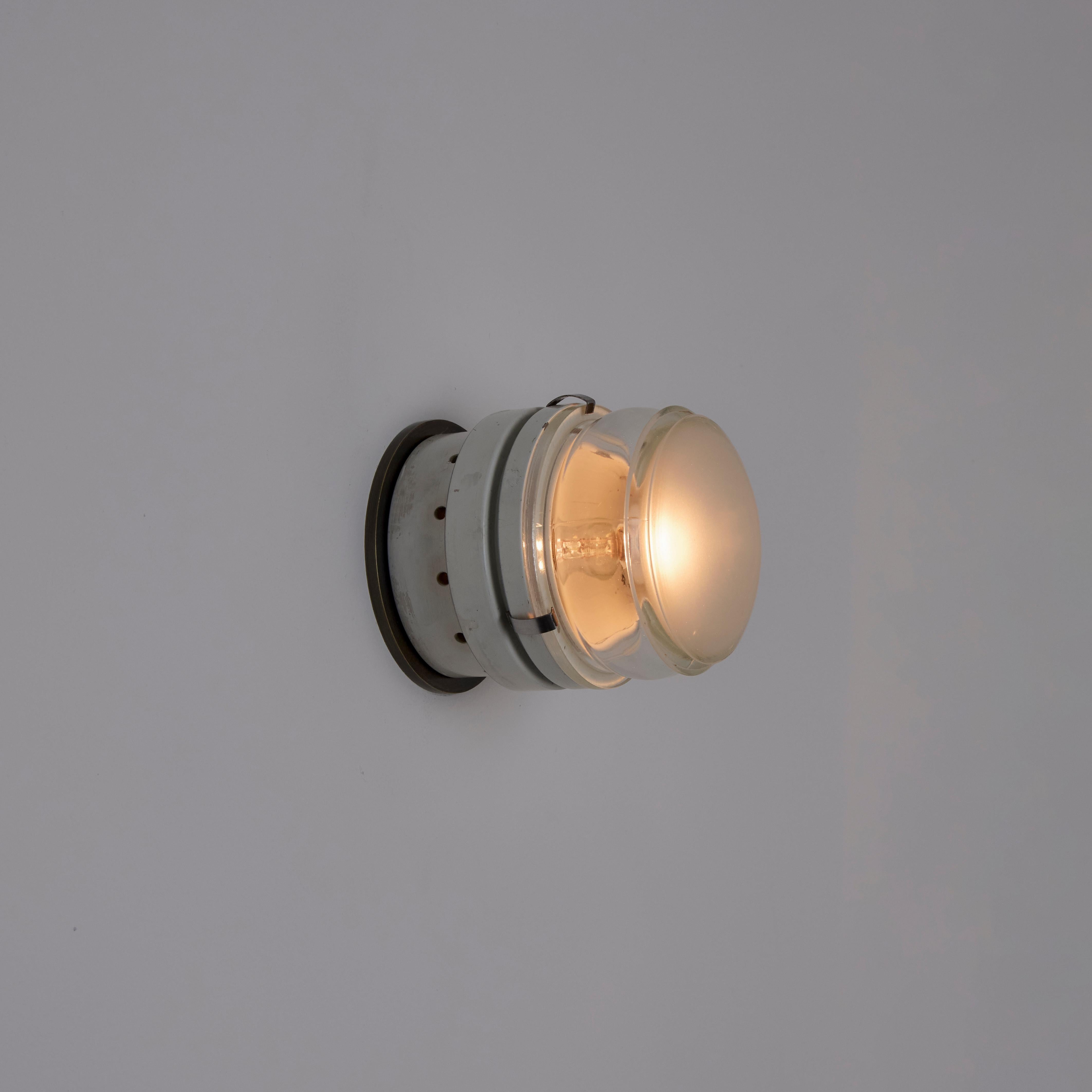 Pair of Model 1148 Fresnel Wall/Ceiling Lights by Joe Colombo for O-Luce For Sale 8