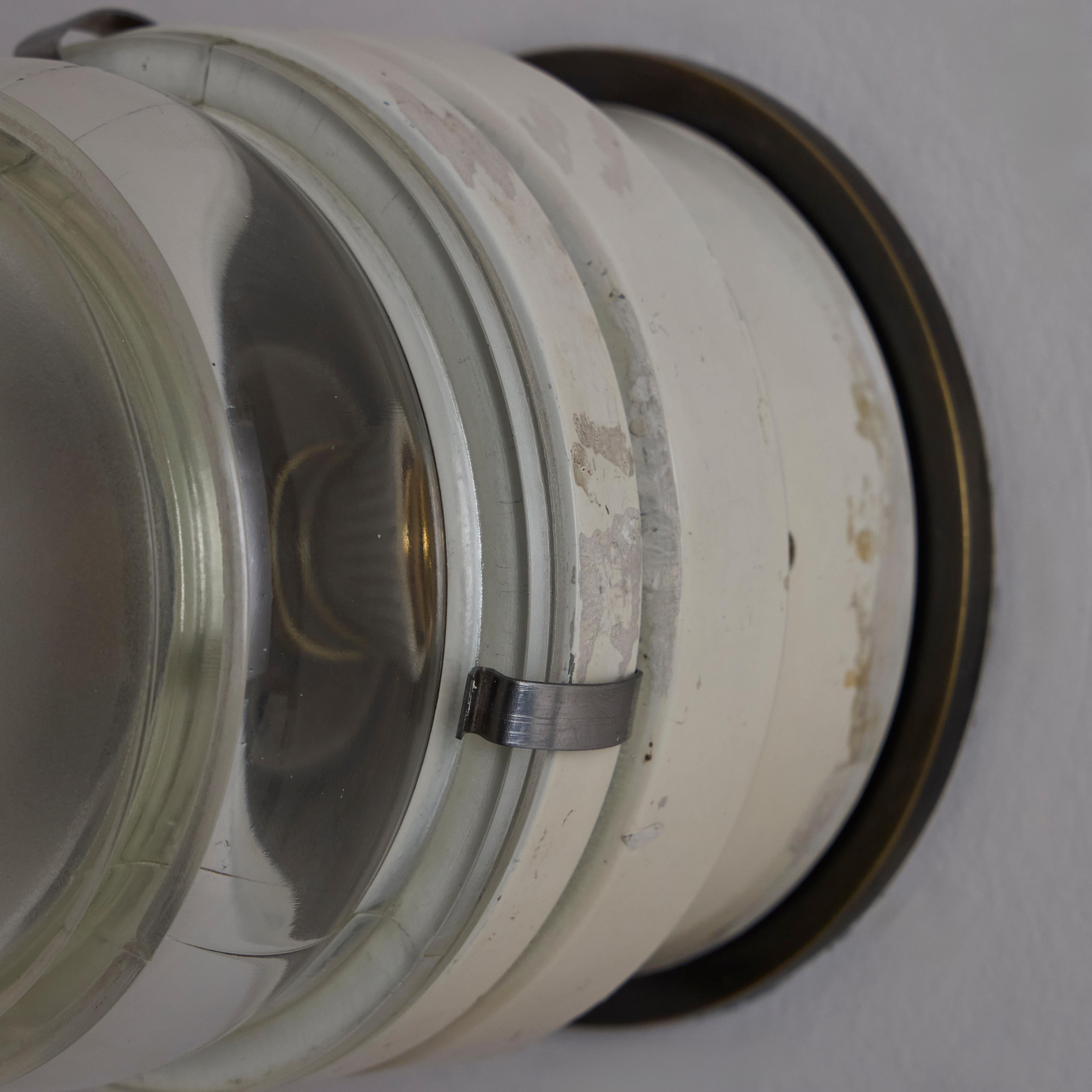 Pair of Model 1148 Fresnel Wall/Ceiling Lights by Joe Colombo for O-Luce For Sale 10