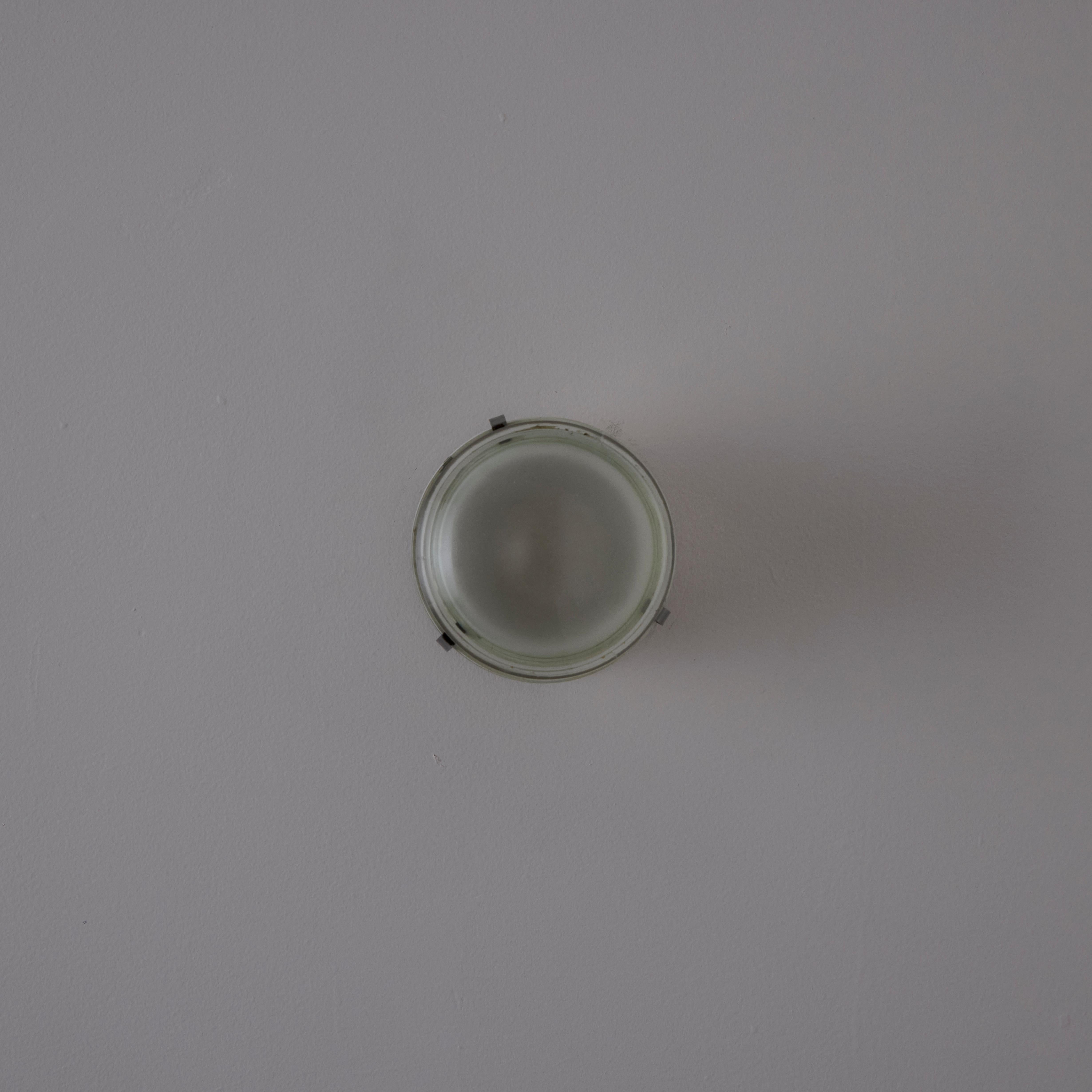 Pair of Model 1148 Fresnel Wall/Ceiling Lights by Joe Colombo for O-Luce For Sale 1