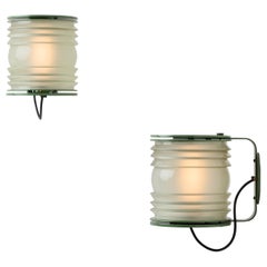 Pareja de Apliques "Fresnel" Modelo 1151 de Joe Colombo para Oluce