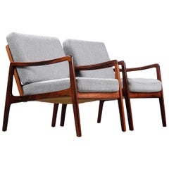Pair of Model 119 Chairs by Le Wanscher for France & Son