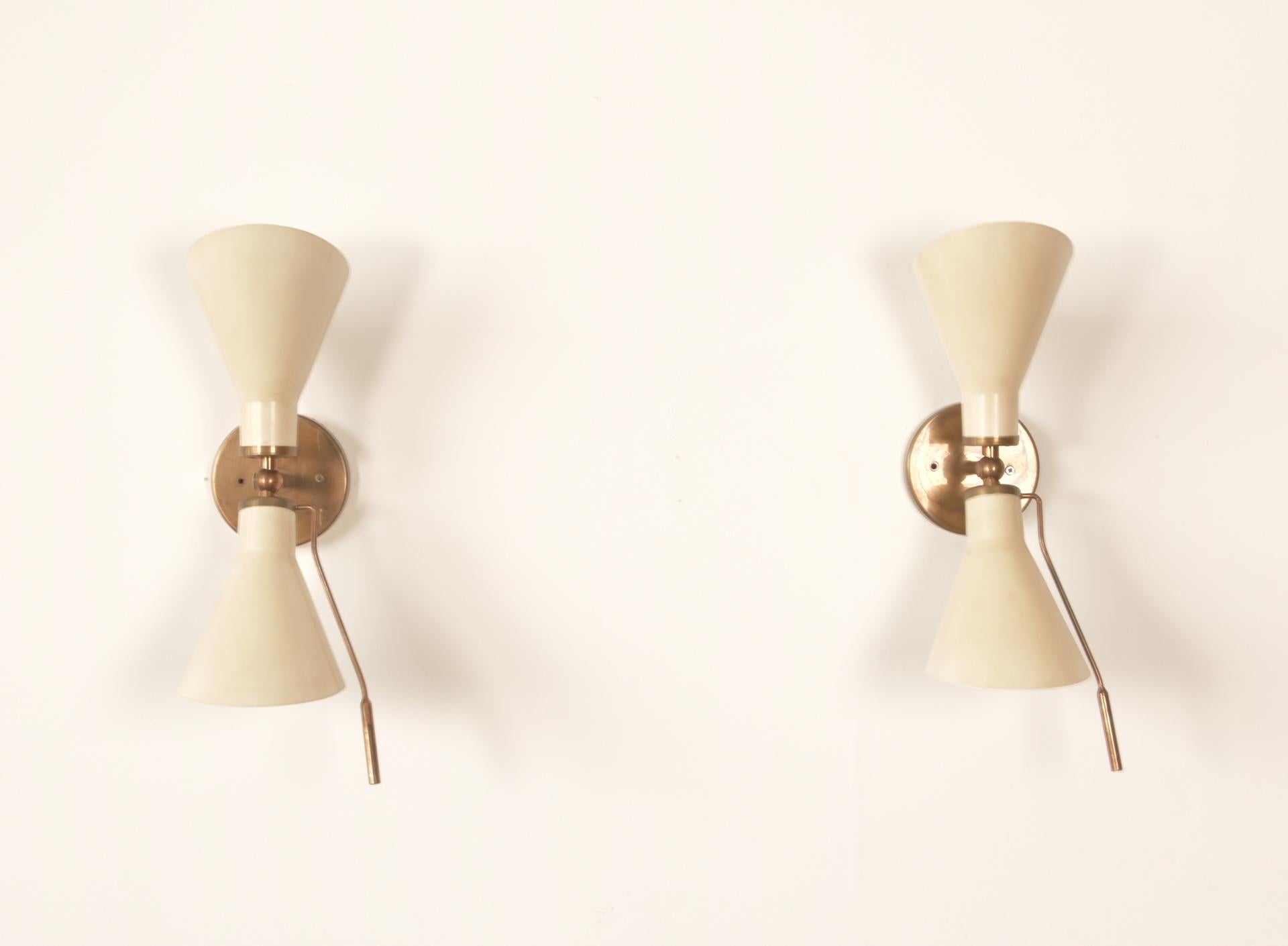 Pair of Model 131 Articulating Sconces by Gino Sarfatti 5