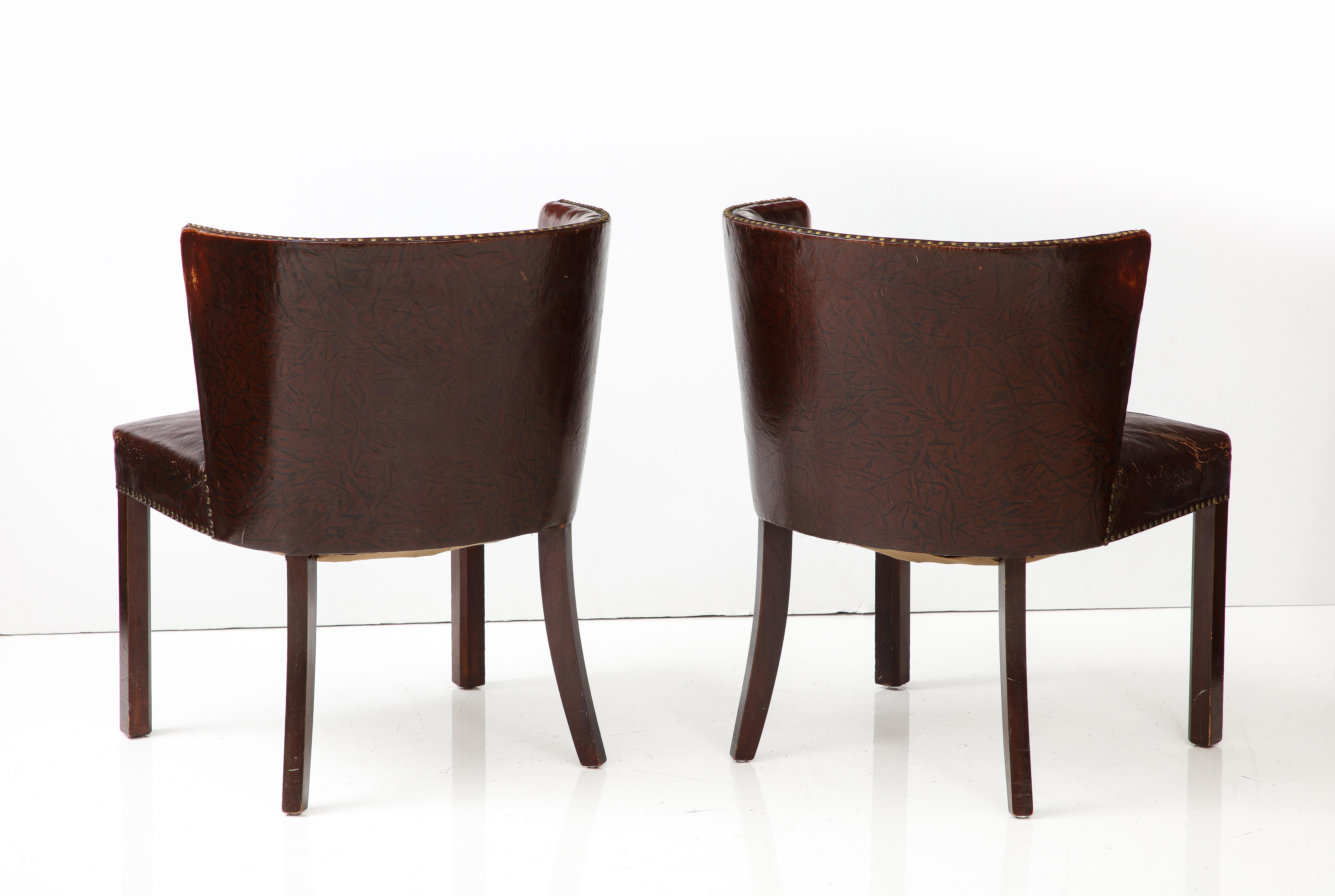 Paire de chaises en cuir modèle 1514 de Fritz Hansen en vente 4