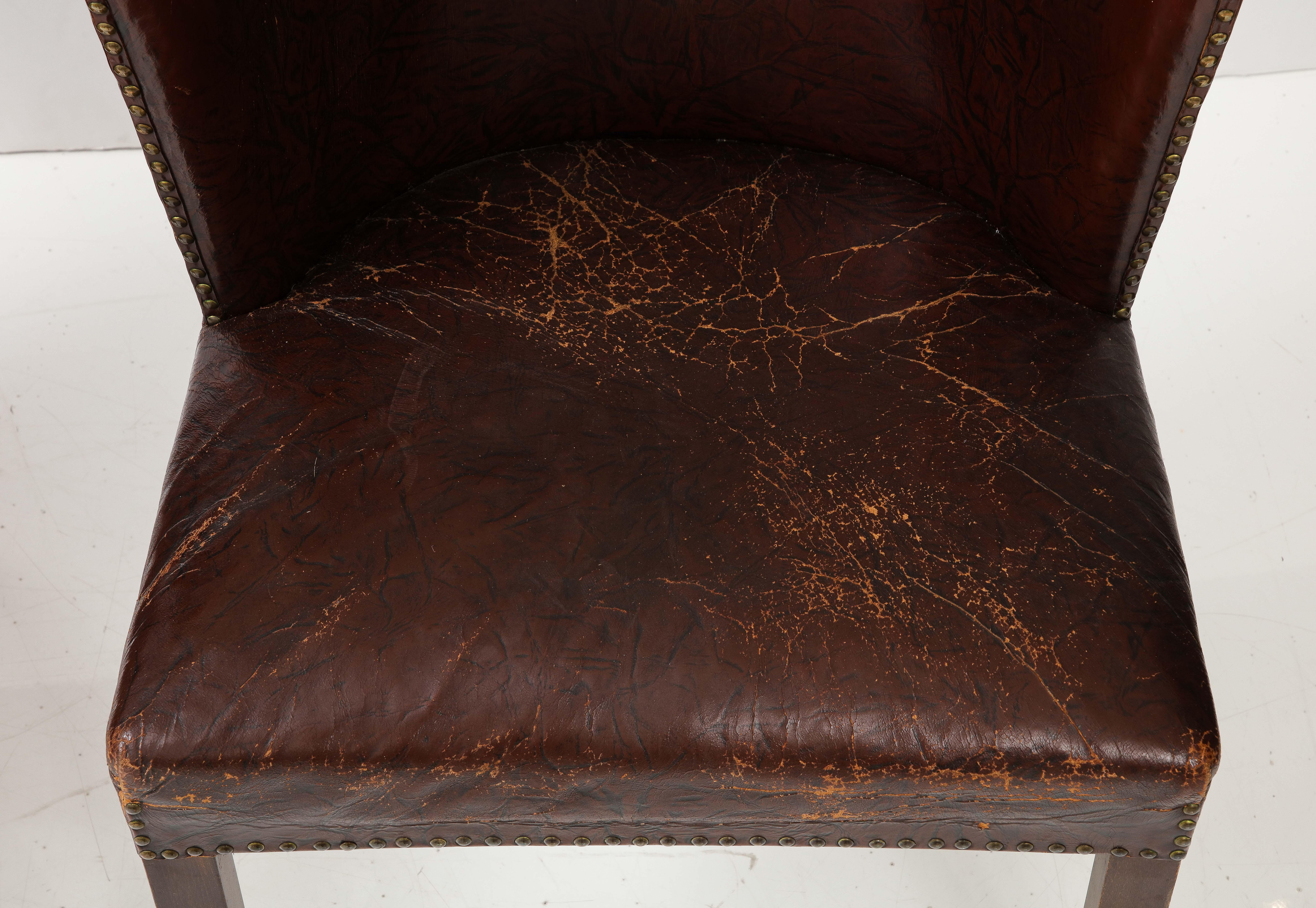 Paire de chaises en cuir modèle 1514 de Fritz Hansen en vente 8