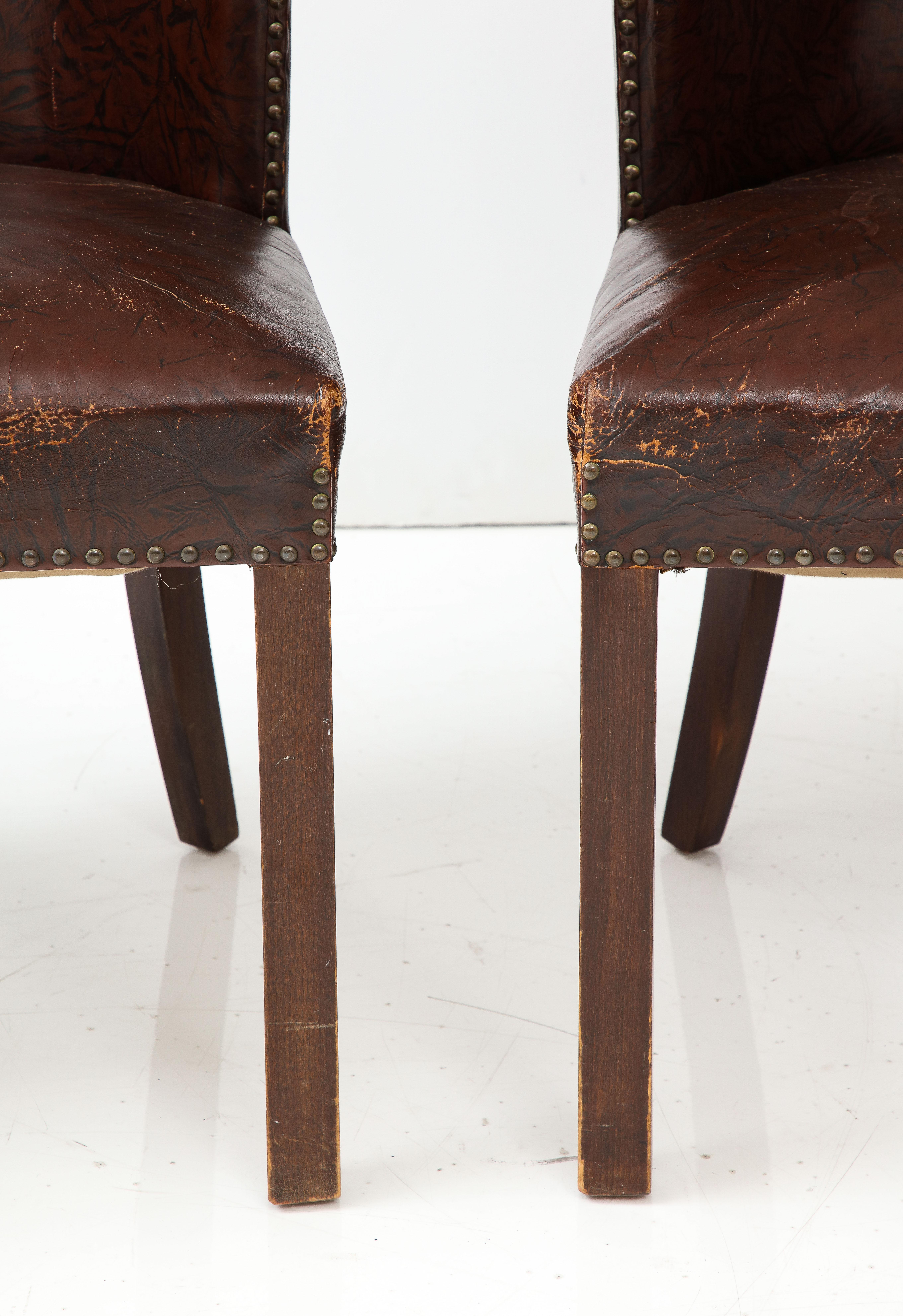 Paire de chaises en cuir modèle 1514 de Fritz Hansen Bon état - En vente à Brooklyn, NY
