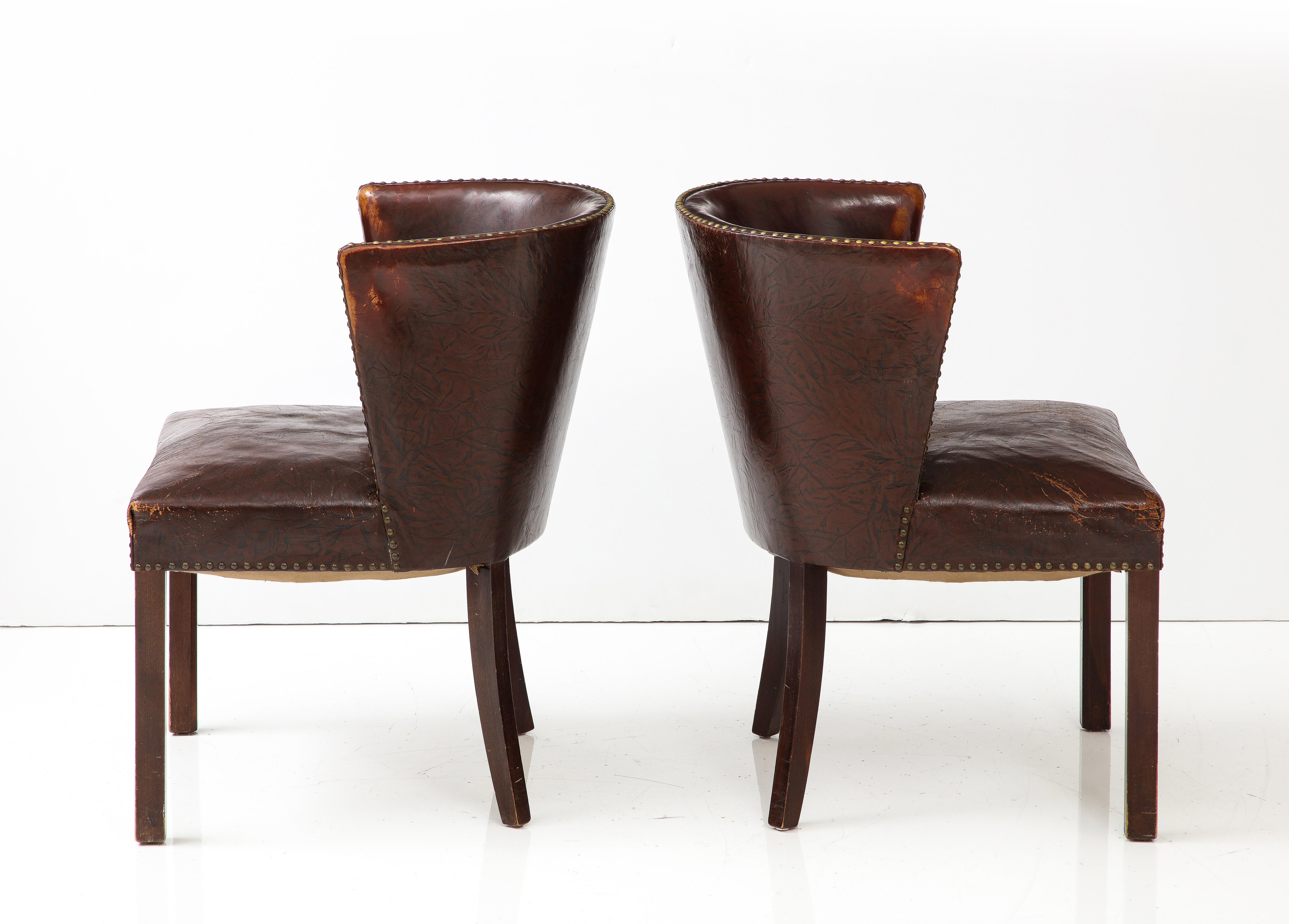 Paire de chaises en cuir modèle 1514 de Fritz Hansen en vente 2
