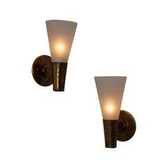 Pair of Model 1537 Sconces by Pietro Chiesa for Fontana Arte