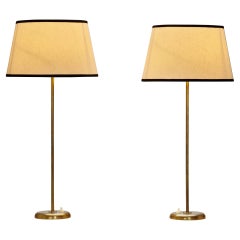 Pair of Model "15436" Table Lamps by Harald Notini for Böhlmarks, Sweden 1950s